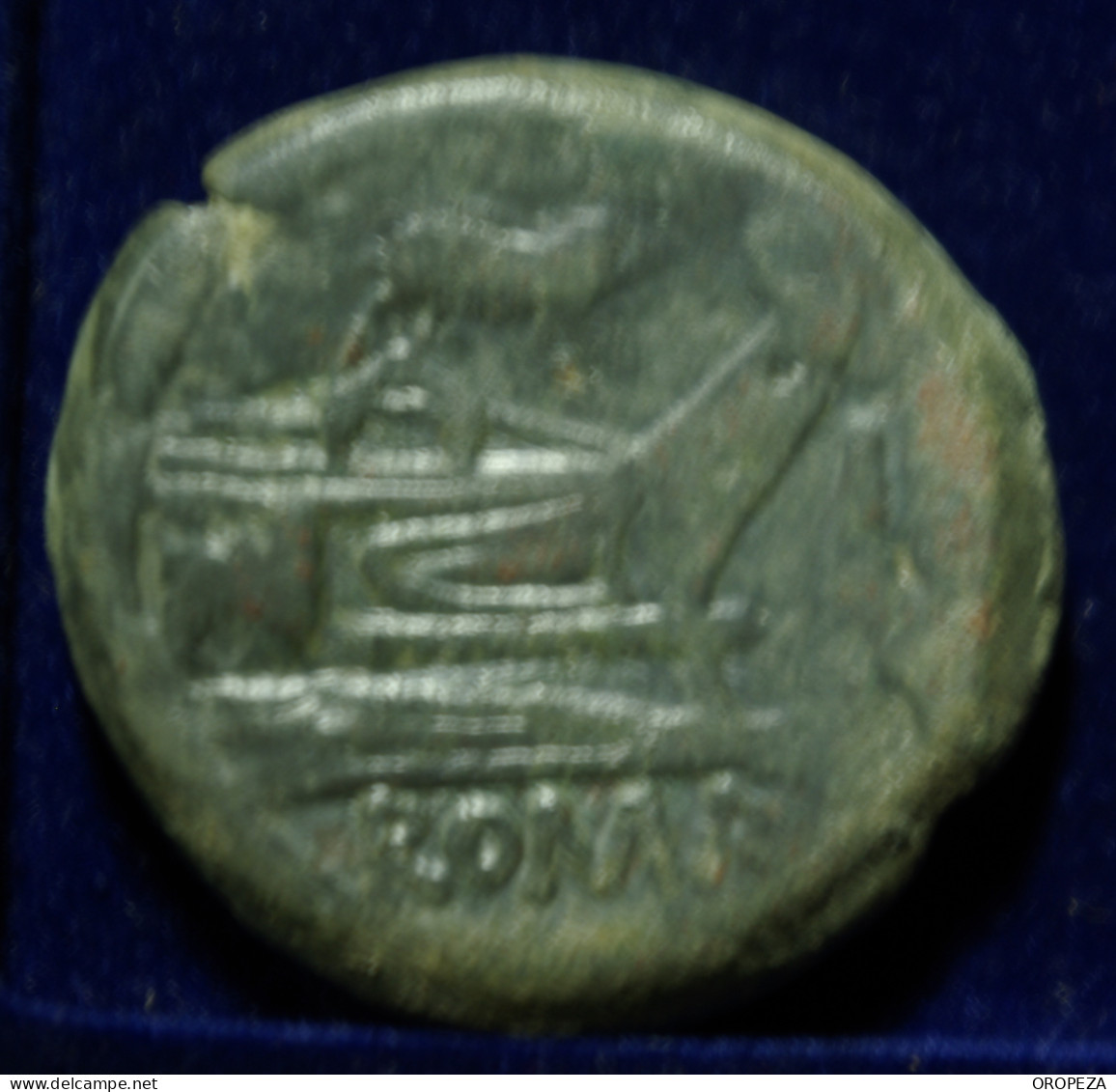 23 -   BONITO  AS  DE  JANO - SERIE SIMBOLOS -  CERDO - MBC - Republiek (280 BC Tot 27 BC)