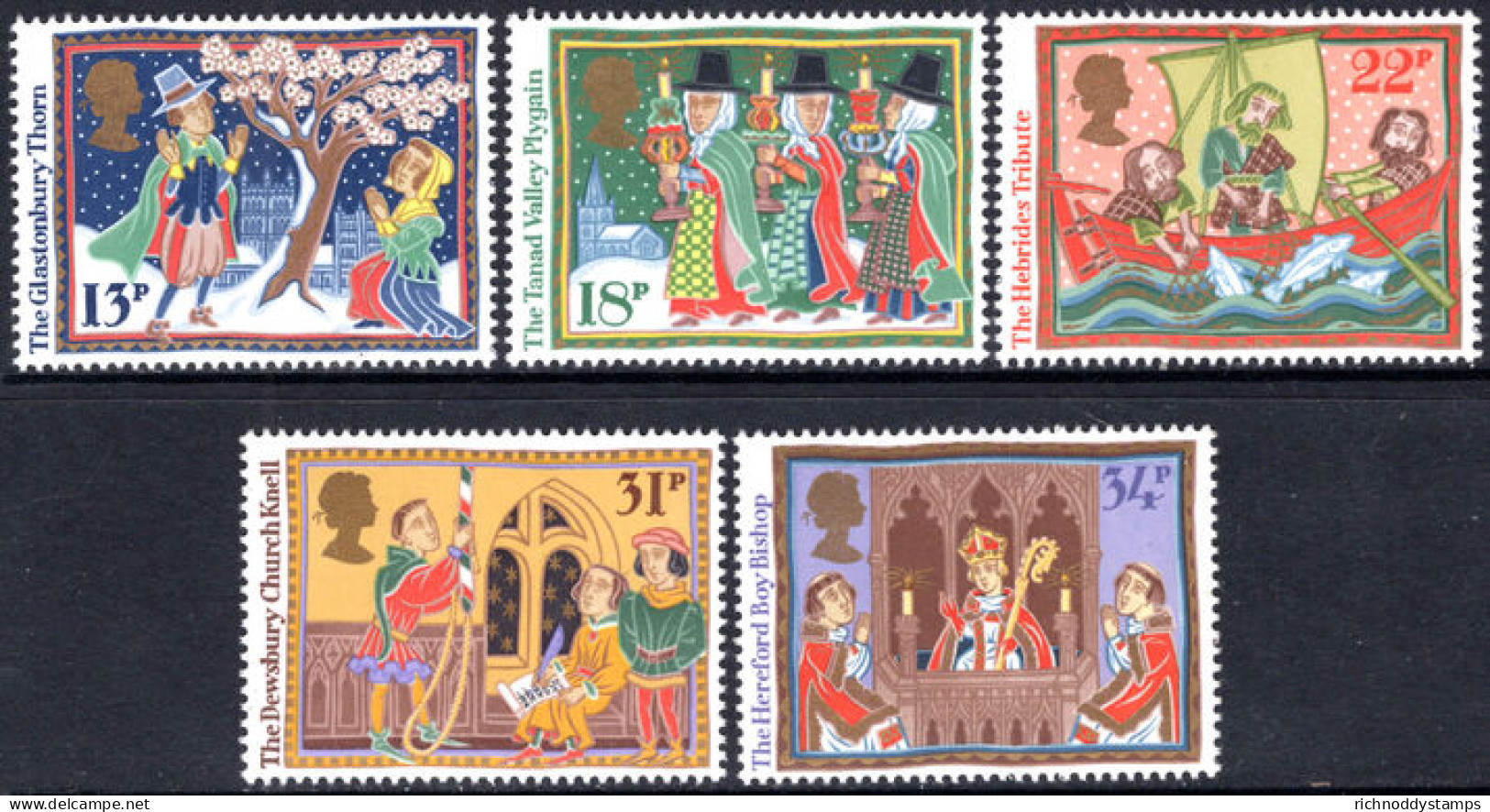1986 Christmas. Folk Customs Unmounted Mint. - Unused Stamps