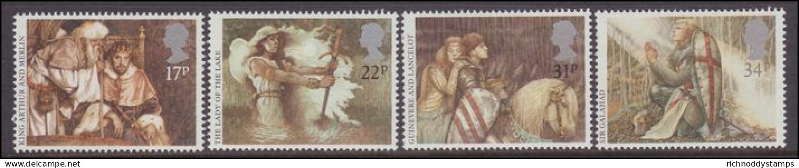 1985 Arthurian Legends Unmounted Mint. - Unused Stamps