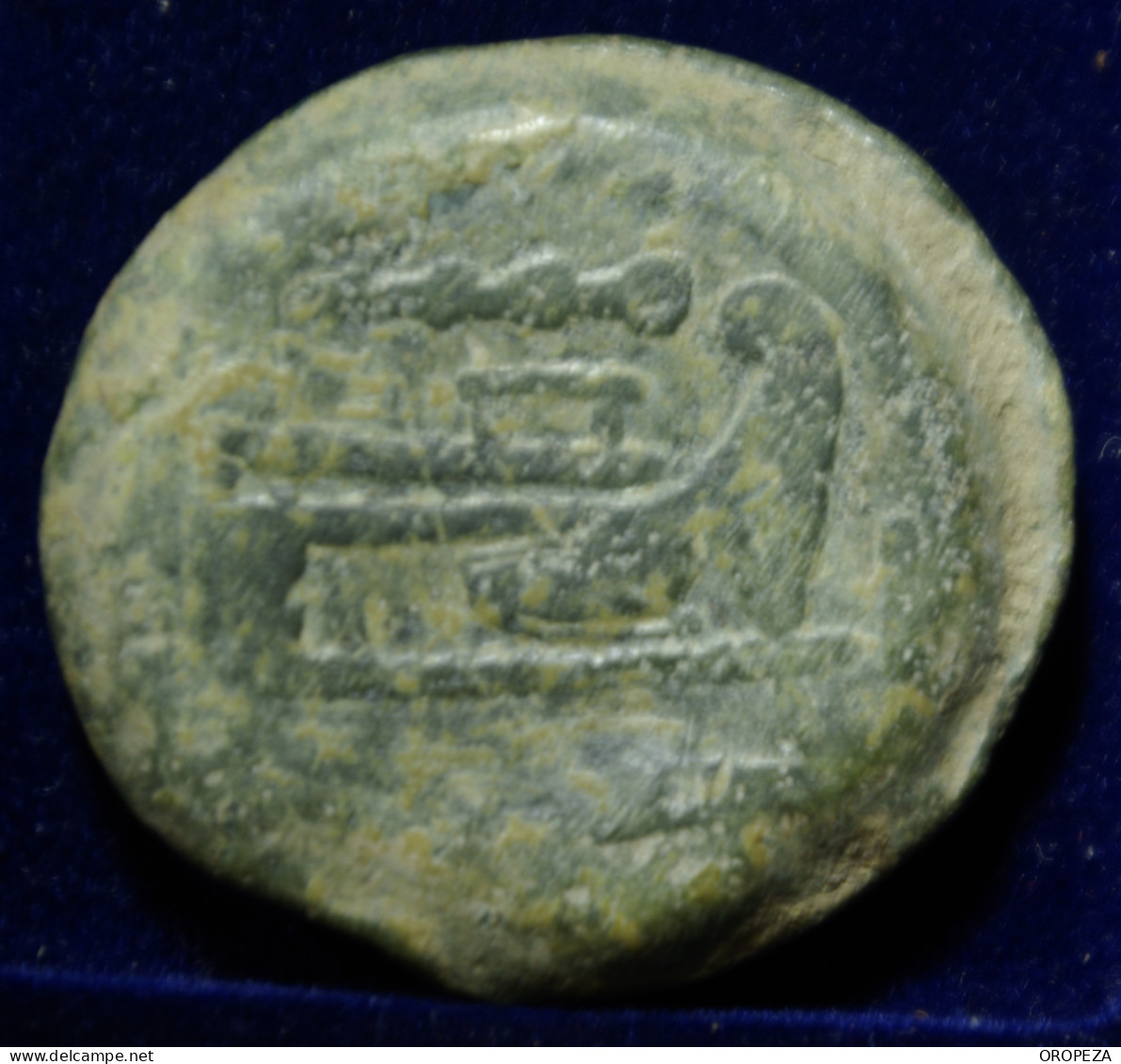 24 -   BONITO  AS  DE  JANO - SERIE SIMBOLOS -  CLAVA - MAZA - MBC - Republiek (280 BC Tot 27 BC)