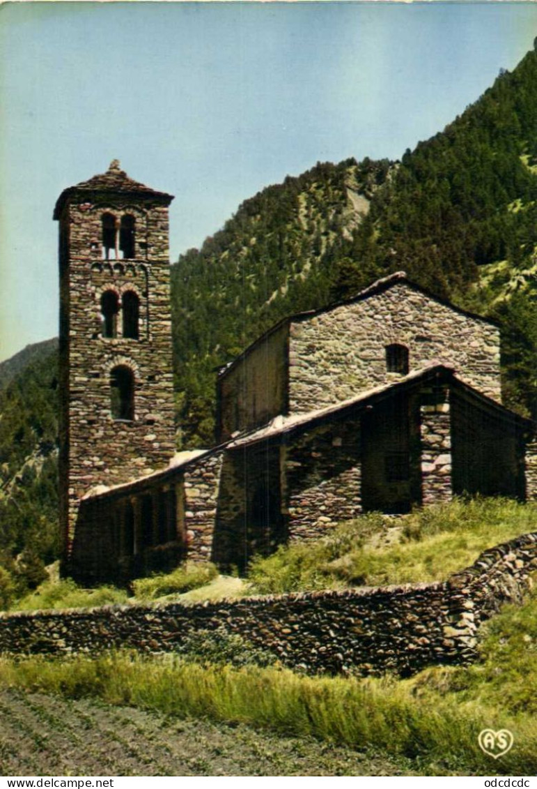 CPSM Grand Format VALLS D'ANDORRA Chapelle Romane Du Xr S. De ST JEAN DE CASELLES (Alt 1560m)  Colorisée RV - Andorre