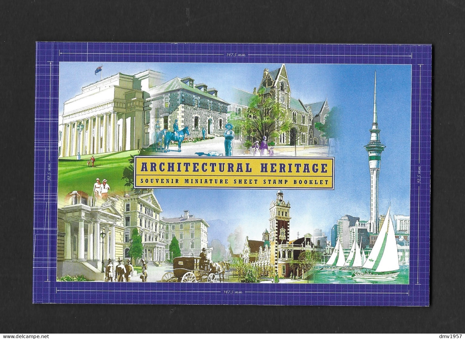 New Zealand 2002 MNH Architectural Heritage SP3 Booklet - Cuadernillos