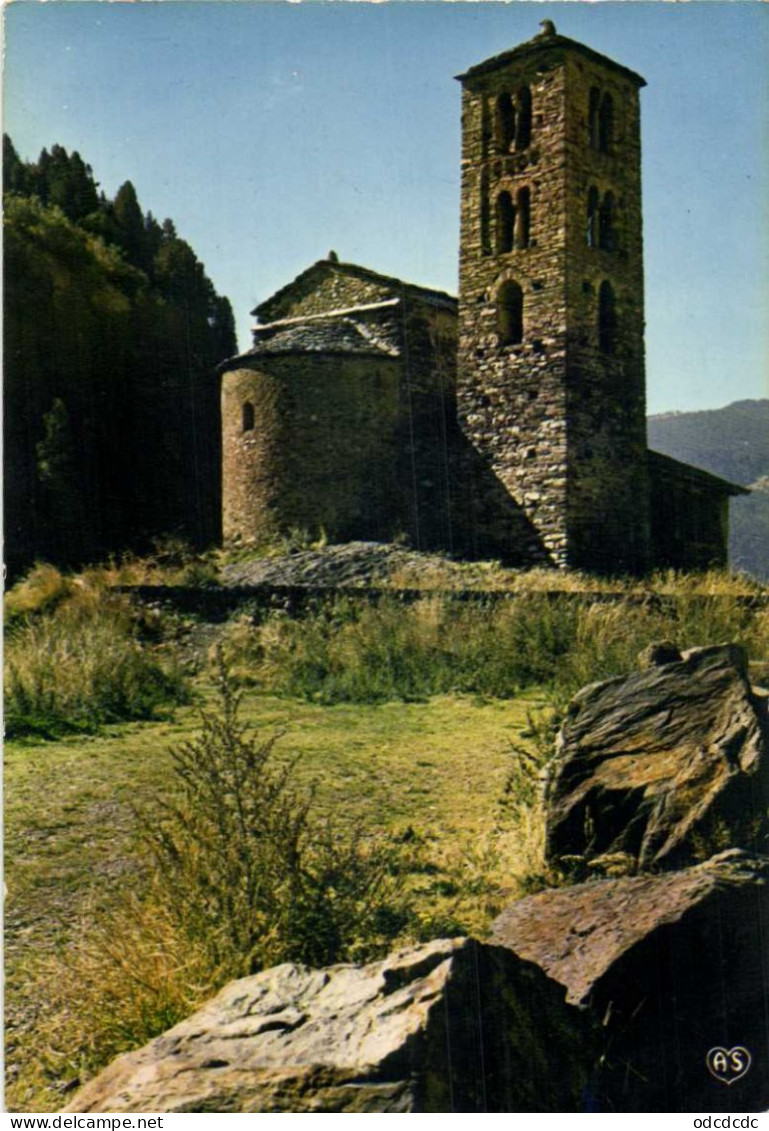 CPSM Grand Format VALLS D'ANDORRA Chapelle Romane Du Xr S. De ST JEAN DE CASELLES (Alt 1560m)  Colorisée 2 RV - Andorra
