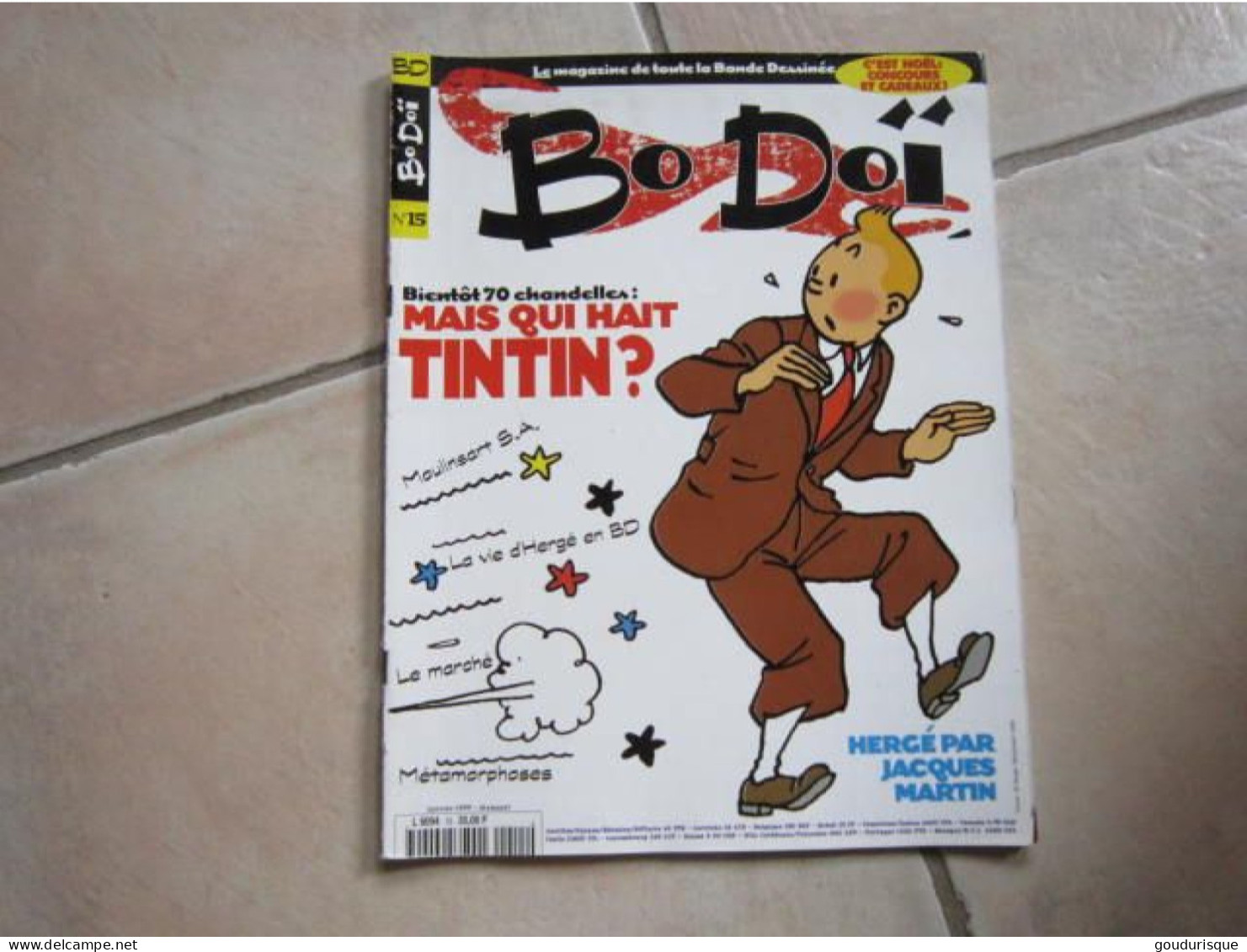 TINTIN BODOI N°15 MAIS QUI HAIT TINTIN ? - Tintin