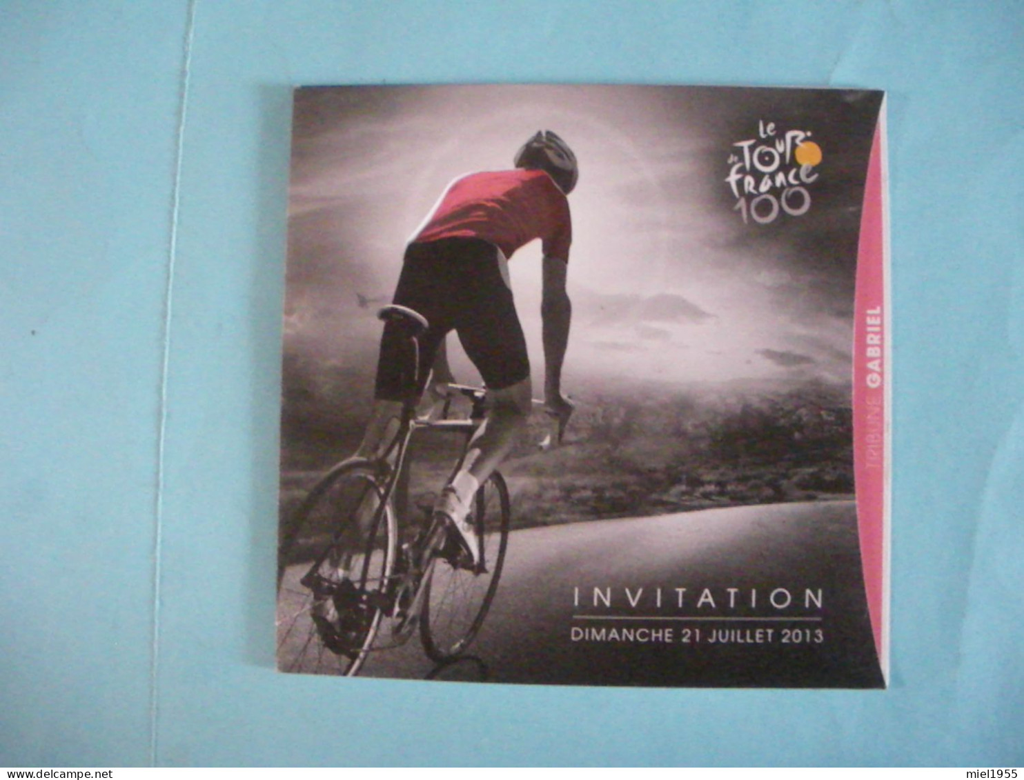 PARIS Invitation Arrivée Tour De France 21 Juillet 2013 (4 Photos) Voir Description - Cyclisme