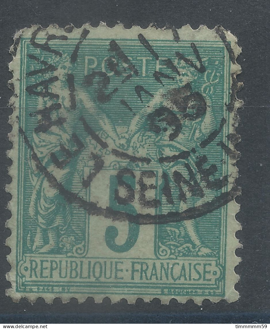 Lot N°83325   N°75, Oblitéré Cachet à Date De LE HAVRE LE PORT " SEINE-INFre " - 1876-1898 Sage (Type II)