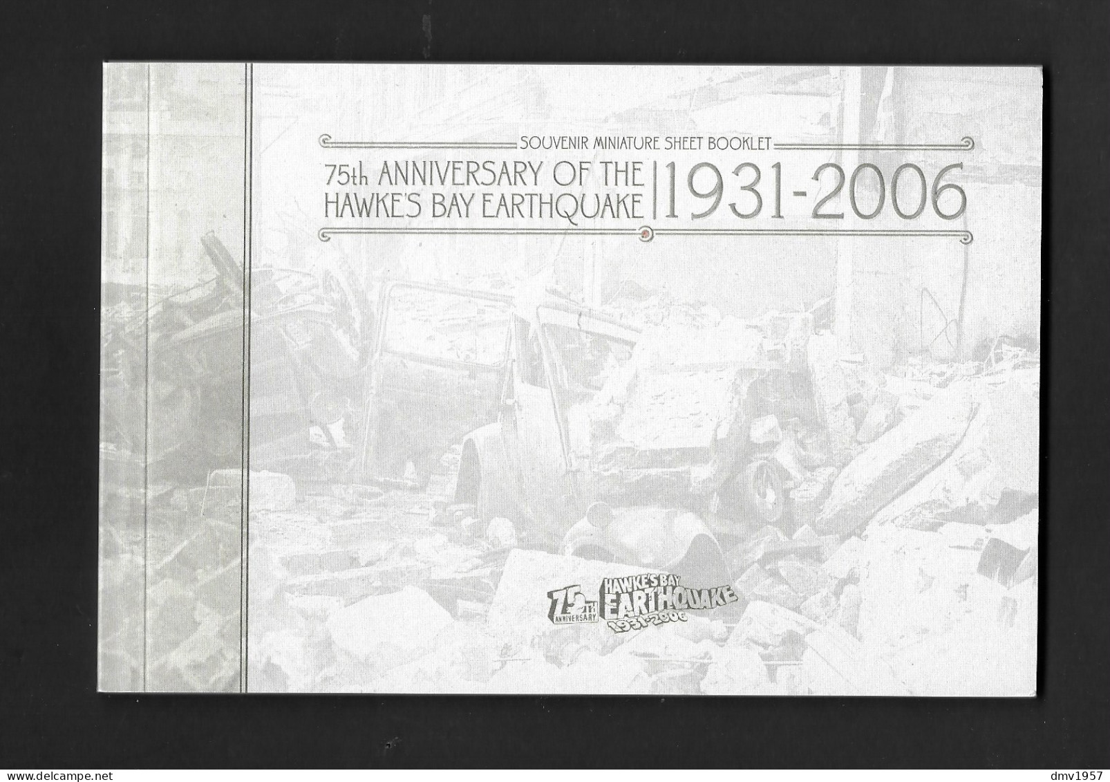 New Zealand 2006 MNH 75th Anniv Of The Hawkes Bay Earthquake SP7 Booklet - Postzegelboekjes