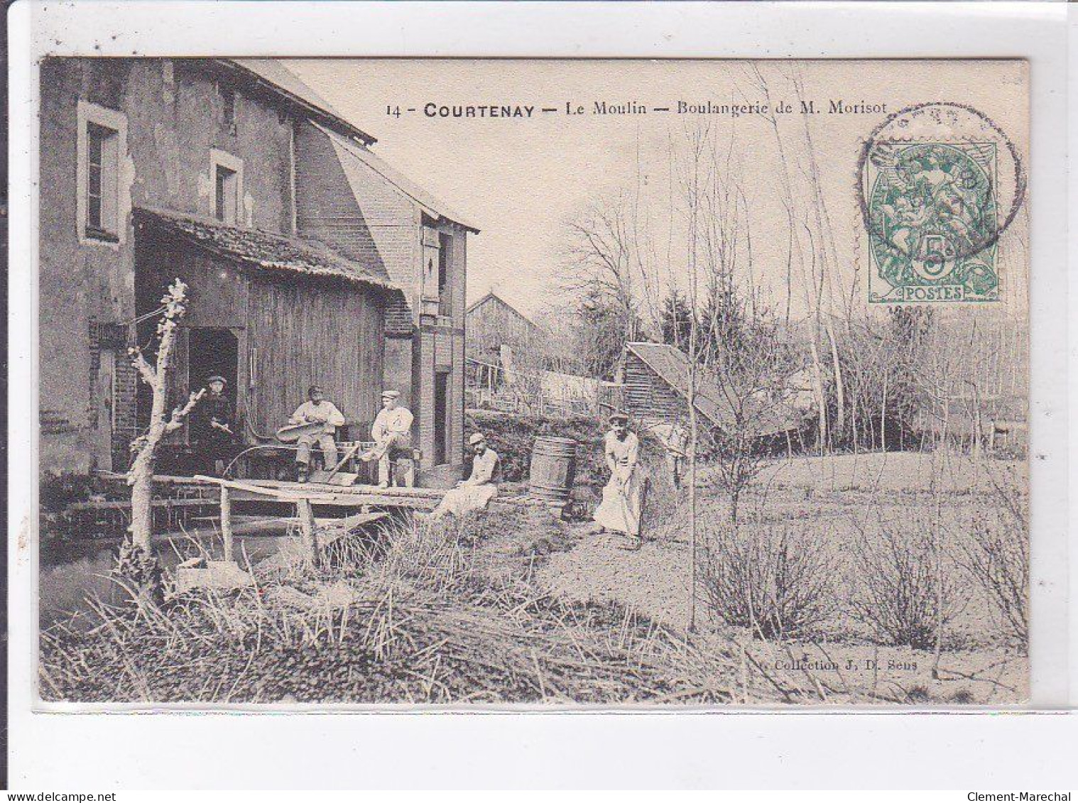 COURTENAY: Le Moulin, Boulangerie De M. Morisot - état - Courtenay