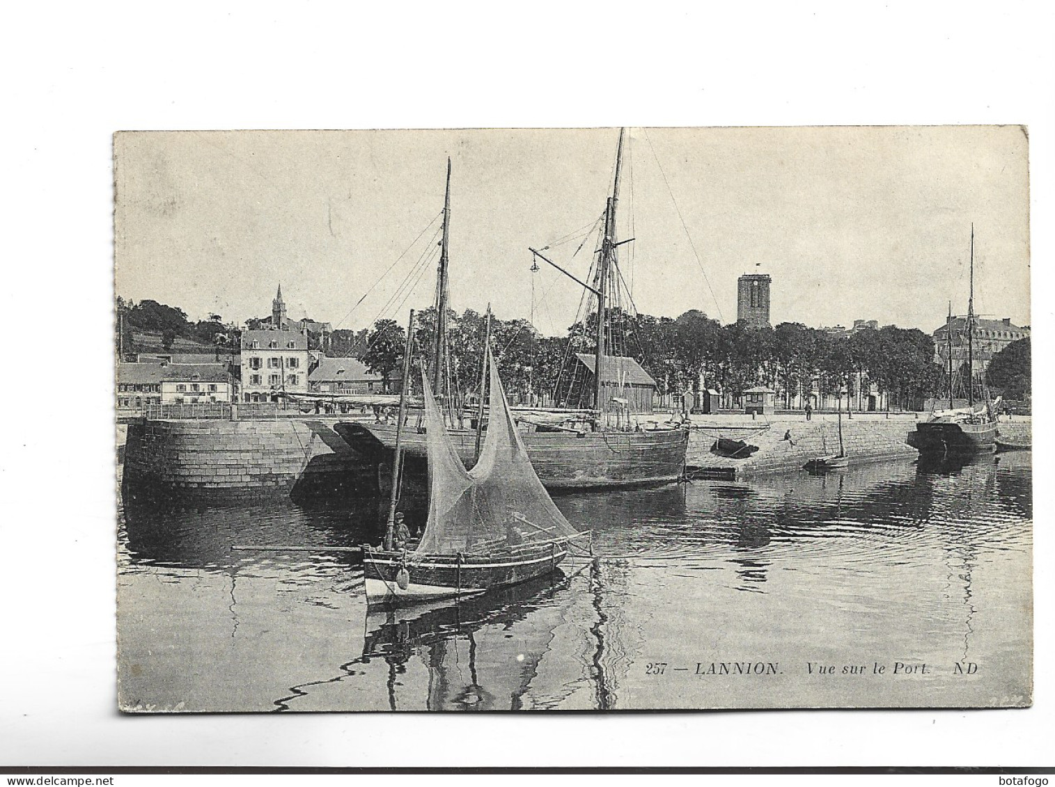 CPA DPT 22 LANNION , VUE SUR LE PORT En 1912! - Lannion