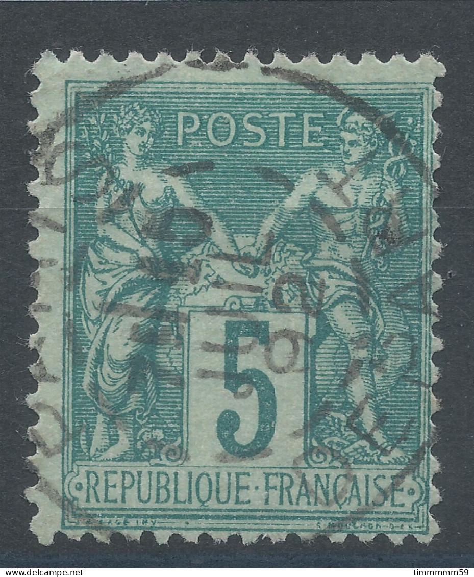 Lot N°83329   N°75, Oblitéré Cachet à Date De PARIS "DEPART" - 1876-1898 Sage (Type II)