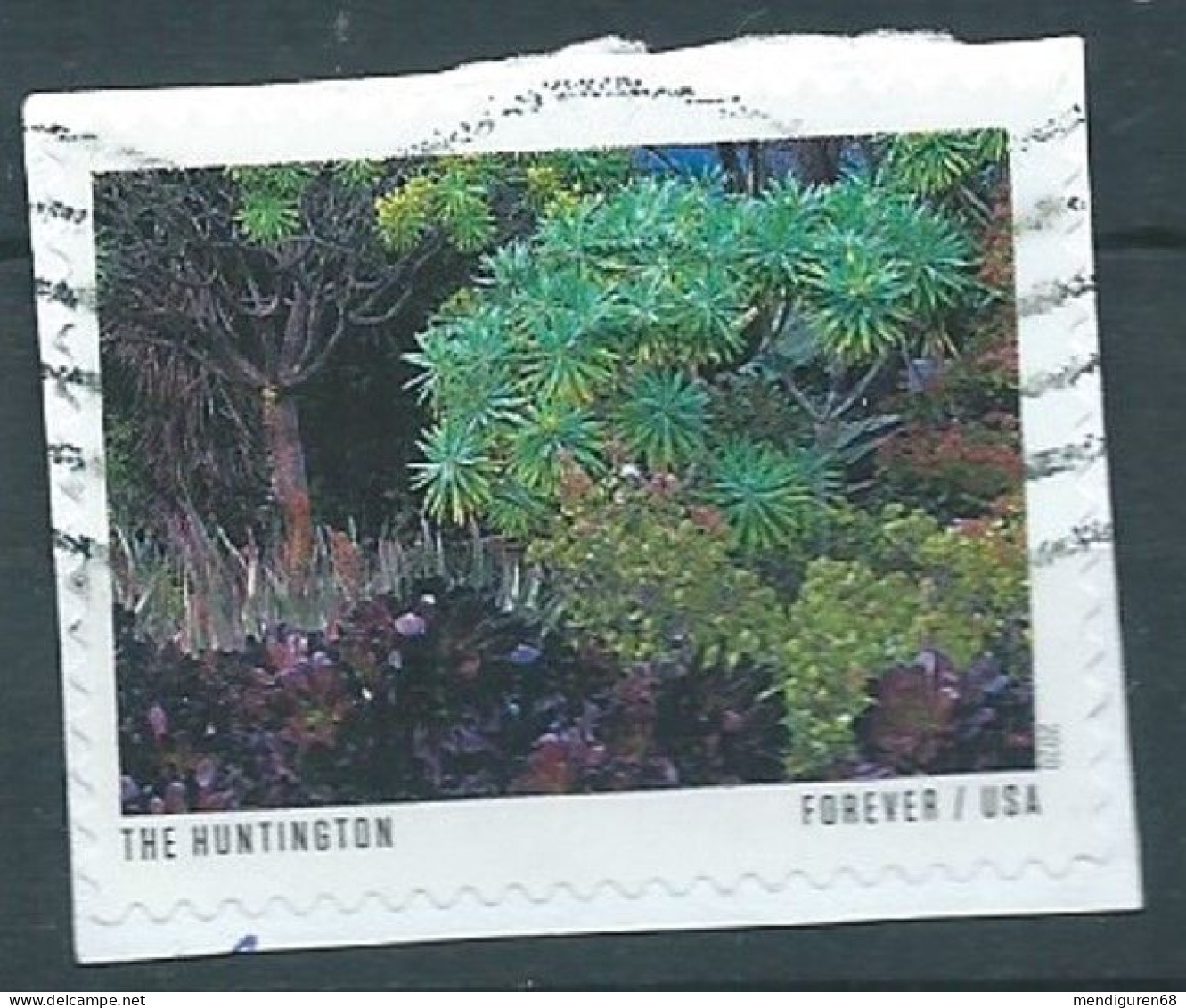 VEREINIGTE STAATEN ETATS UNIS USA 2020 PUBLIC GARDENS: HUNTINGTON BOTANICAL USED ON PAPER SN 5469 MI 5707 YT 5316 - Used Stamps