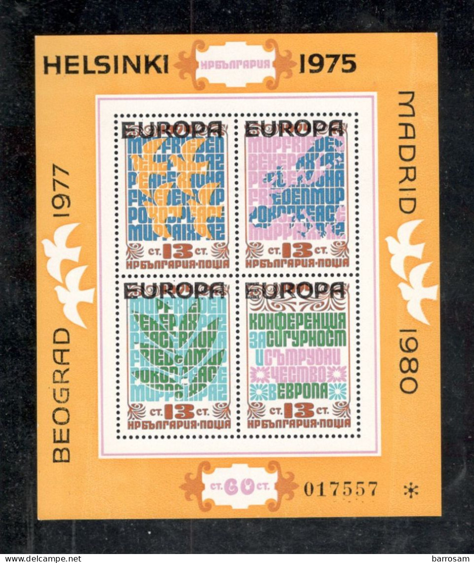 BULGARIA....1979:Michel Block84mnh** Catalogue Value40€ - Hojas Bloque