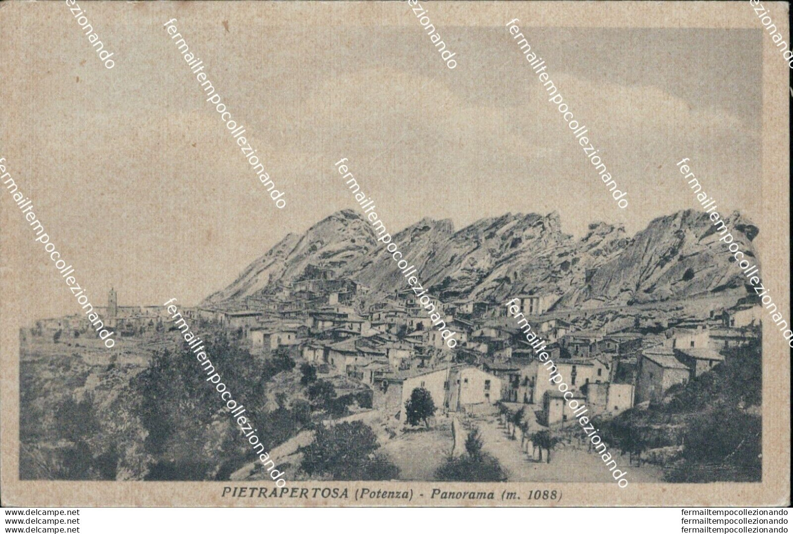 Ap476 Cartolina Pietrapertosa Panorama Provincia Di Potenza - Potenza