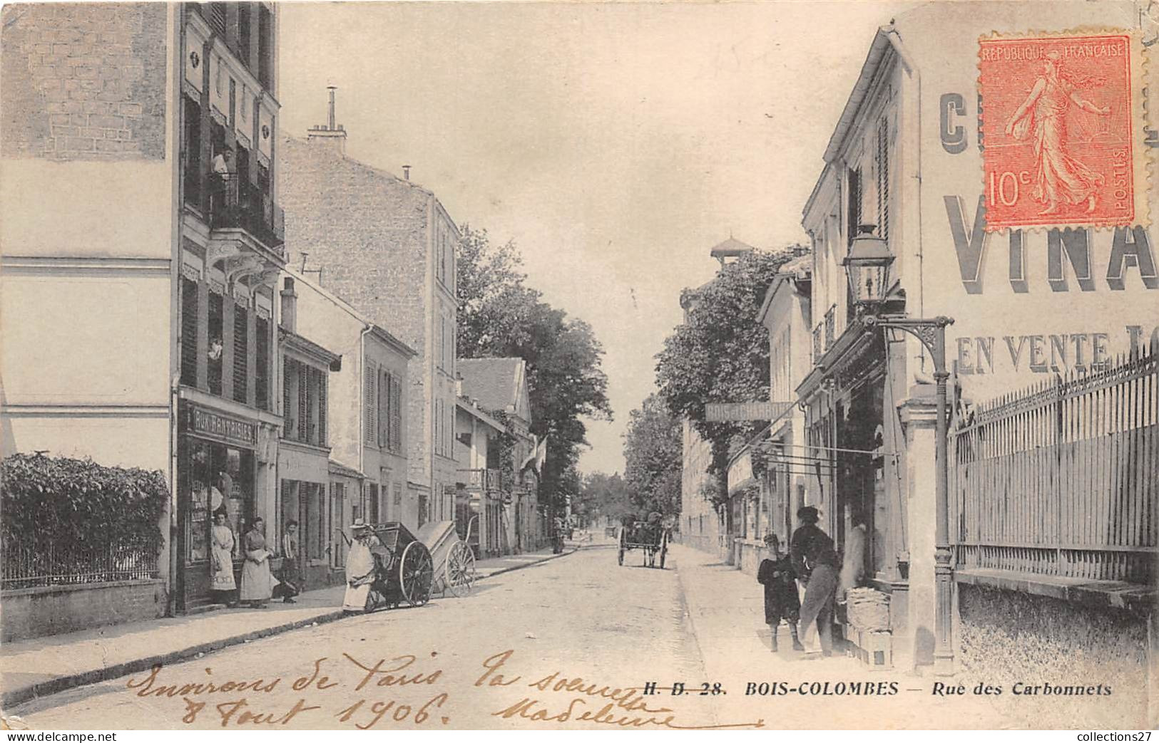 92-BOIS-COLOMBES- RUE DES CARBONNETS - Colombes