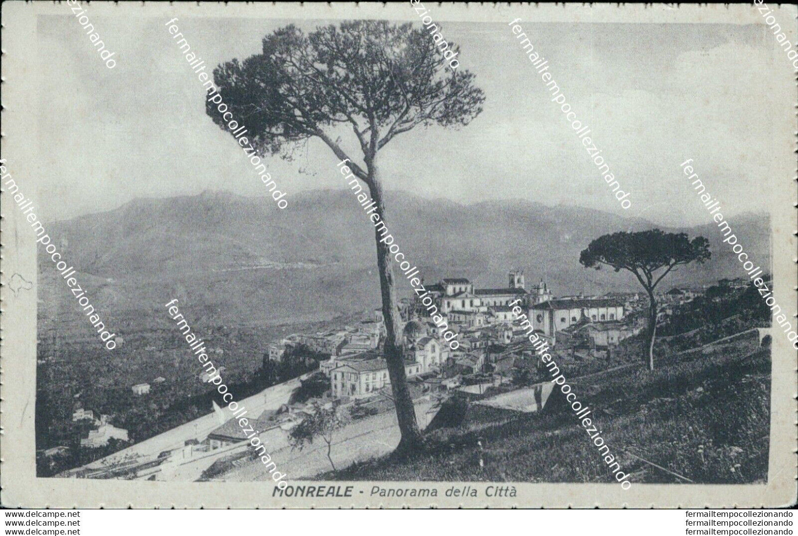 Bn240 Cartolina Monreale Panorama Della Citta' Palermo Sicilia - Palermo
