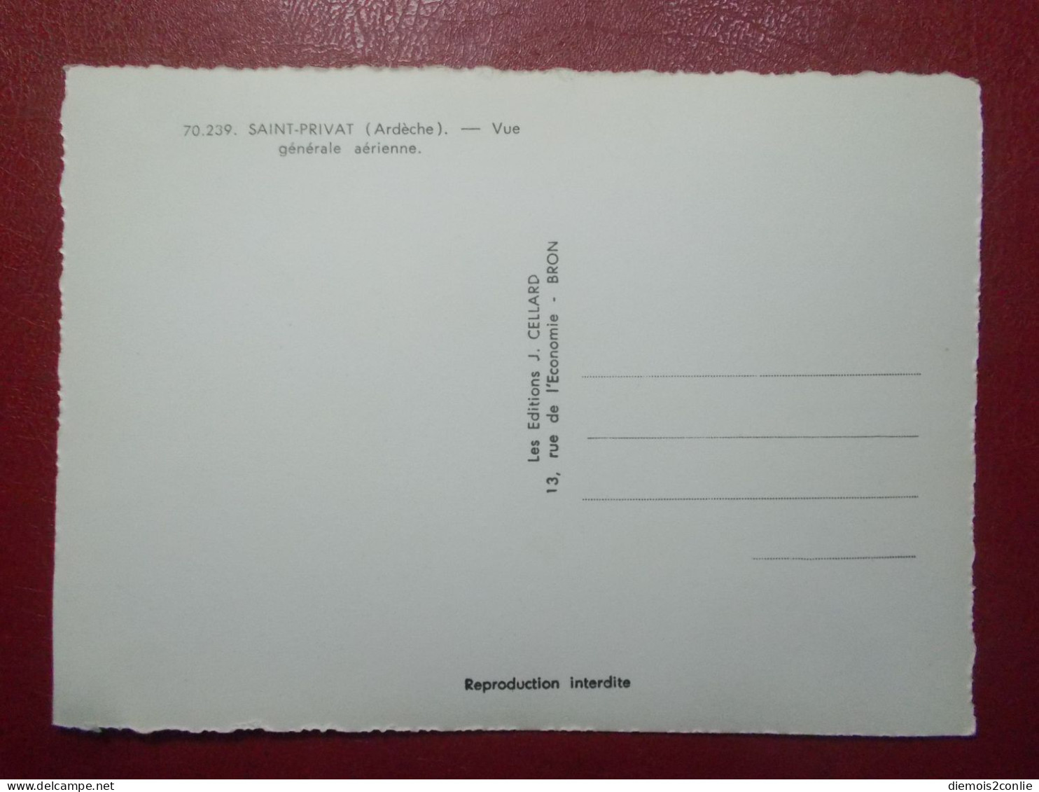Carte Postale CPSM - St PRIVAT (07) - Vue  Générale Aérienne (B424) - Sonstige & Ohne Zuordnung