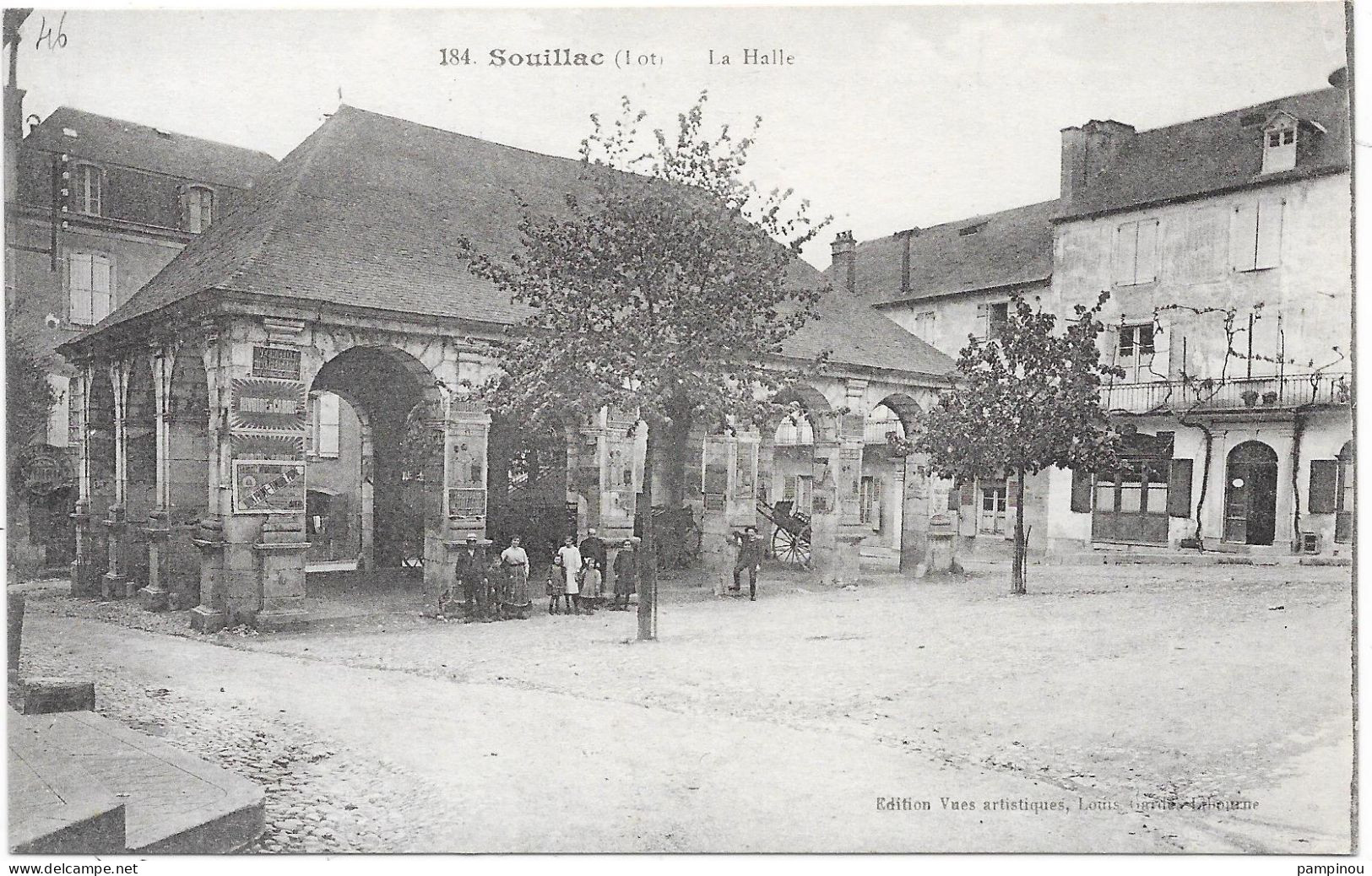 46 - SOUILLAC - La Halle - Animée - Souillac