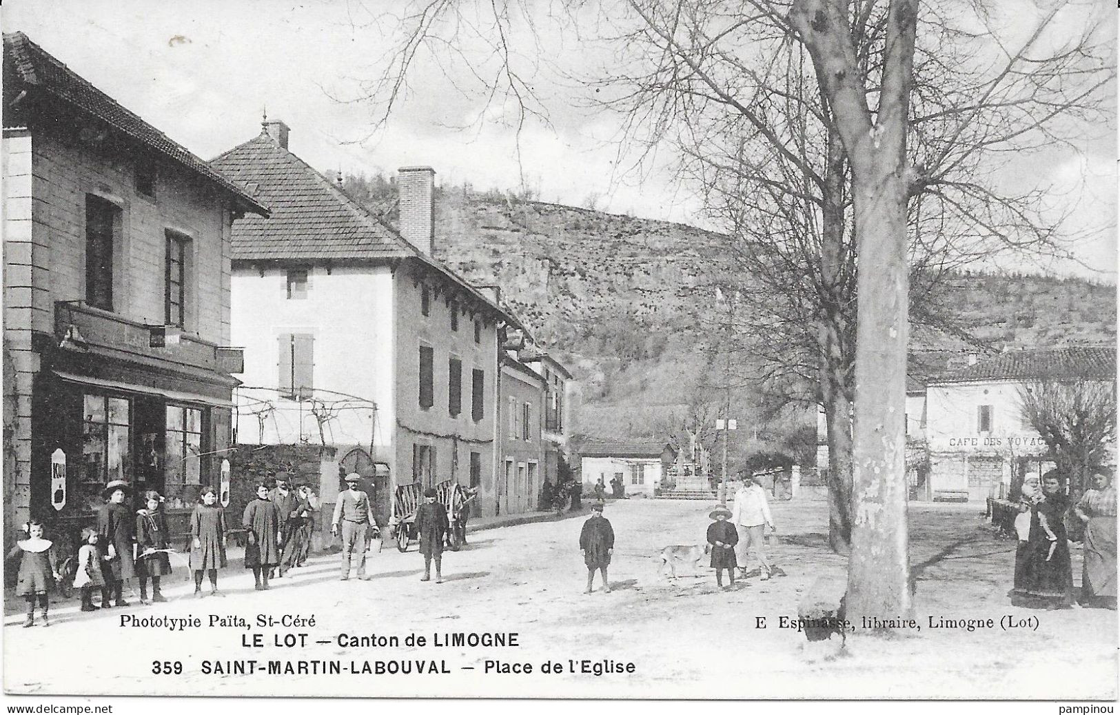 46 - SAINT MARTIN LABOUVAL - Place De L'église - Animée - Other & Unclassified