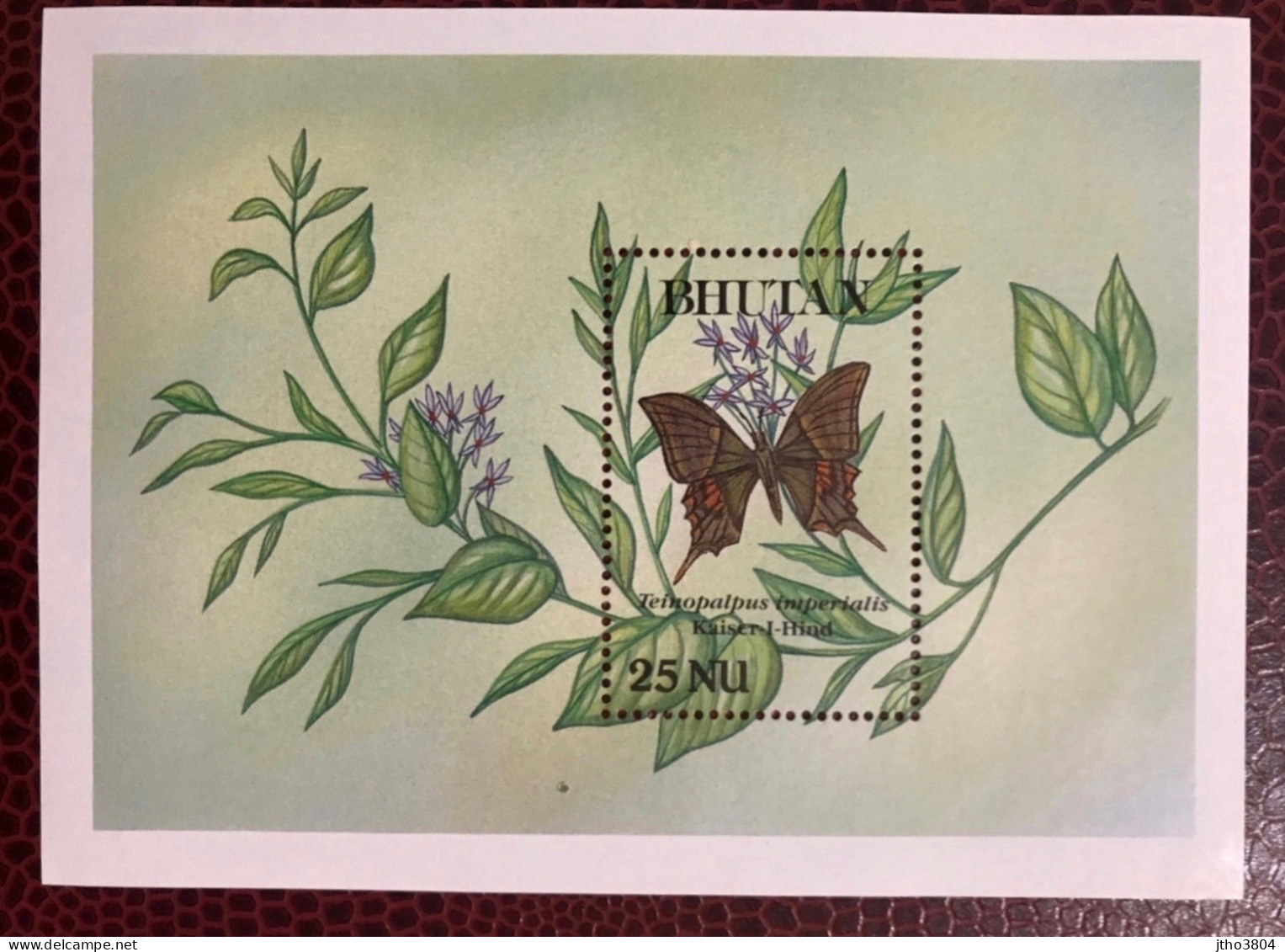 BHOUTAN 1990 1 Bloc Neuf MNH ** Mi BL Mariposa Butterfly Borboleta Schmetterling Farfalla BHUTAN - Vlinders