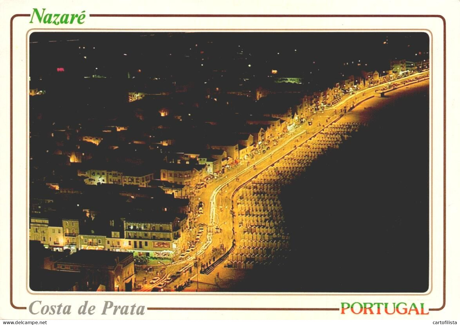 NAZARÉ - Vista Noturna  ( 2 Scans ) - Leiria