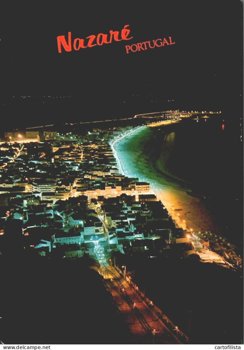 NAZARÉ - Vista Noturna  ( 2 Scans ) - Leiria