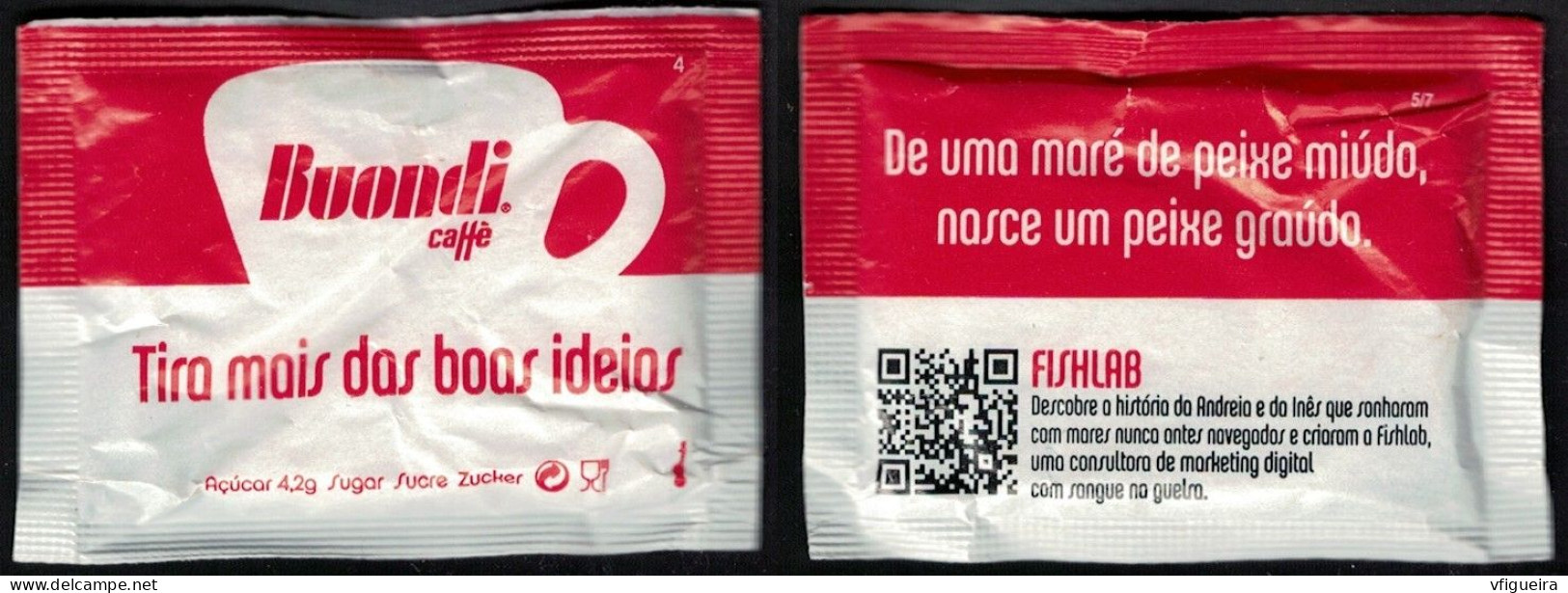 Portugal Sachet Sucre Sugar Bag Buondi Tira Mais Das Boas Ideias De Uma Maré De Peixe Miúdo .... - Azúcar