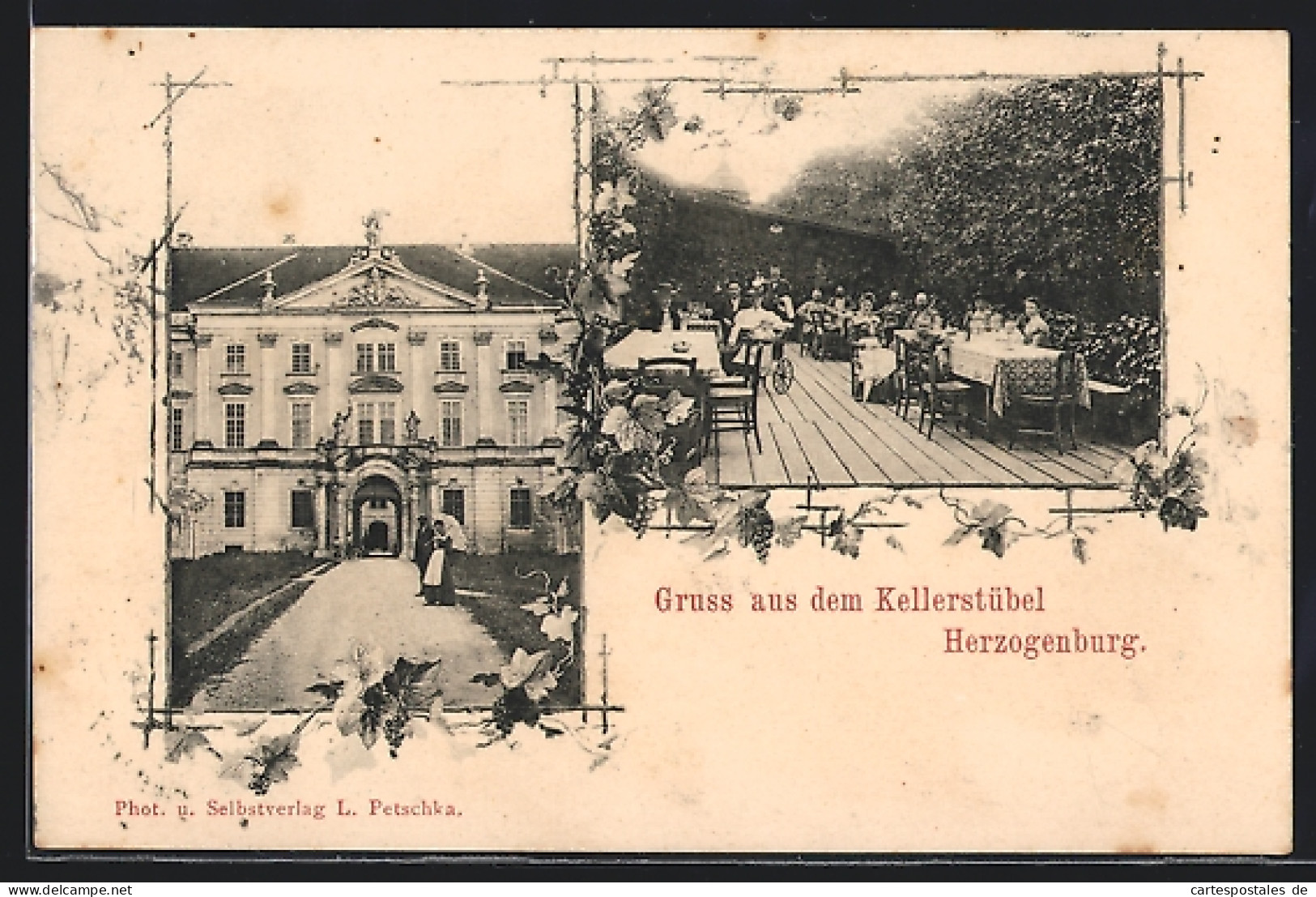 AK Herzogenburg, Gasthaus Kellerstübel, Terrasse  - Altri & Non Classificati