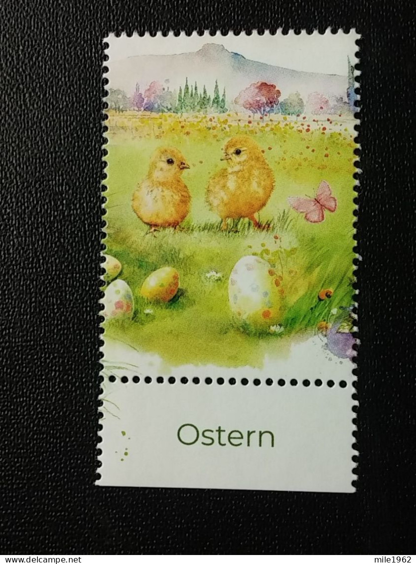 Stamp 3-15 - Serbia 2023 - VIGNETTE - Easter 2023, Paques, Rabbit - Serbien