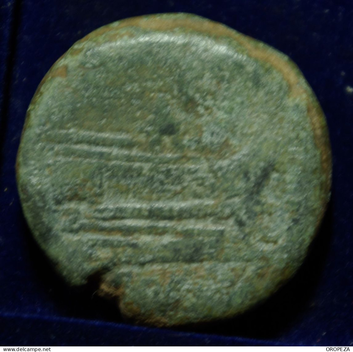 28 -   BONITO  AS  DE  JANO - SERIE SIMBOLOS -  CRECIENTE - MBC - Republiek (280 BC Tot 27 BC)
