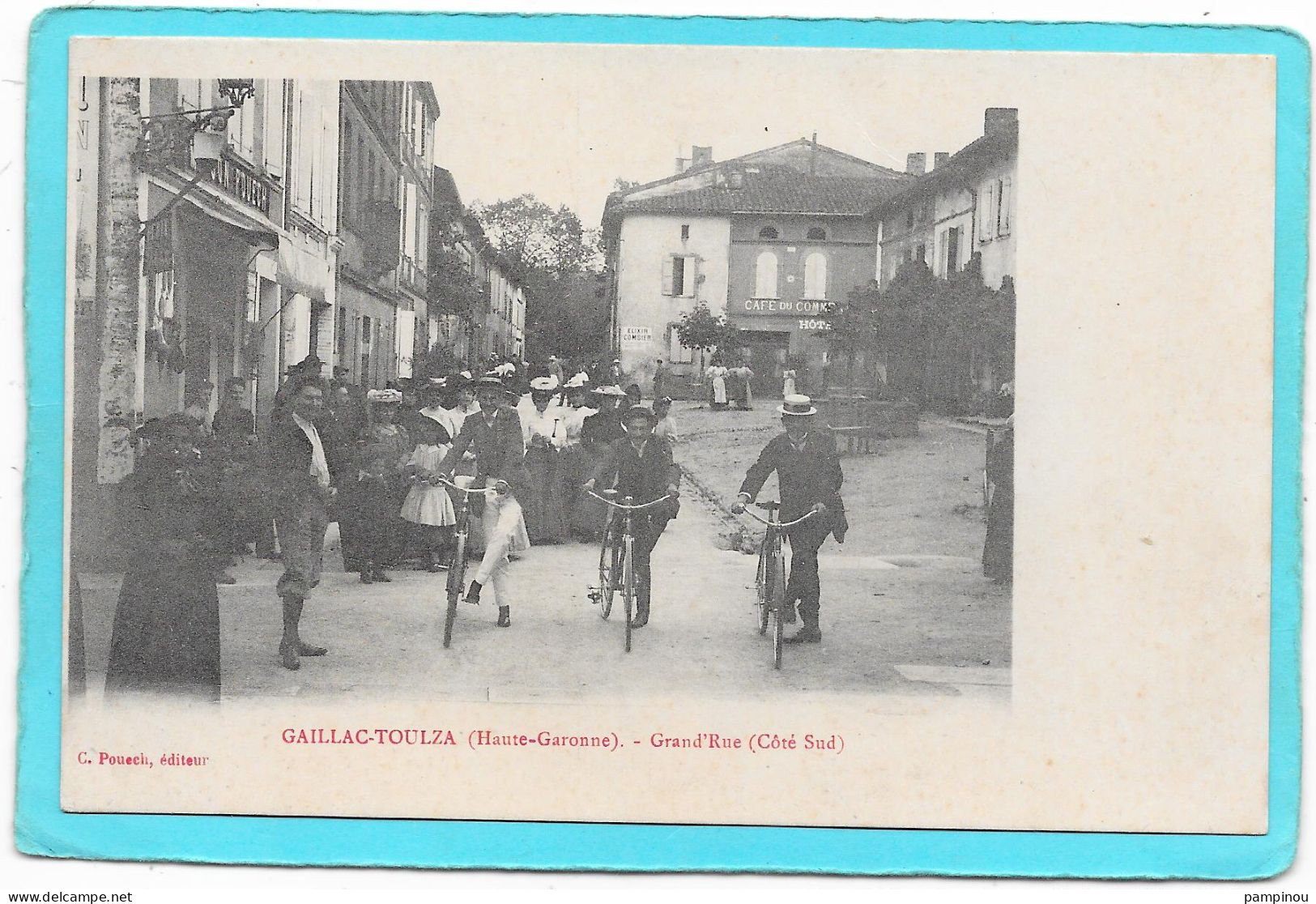 31 - GAILLAC TOULZA - Grand'rue, Départ Course Cyclistes - Animée - Sonstige & Ohne Zuordnung