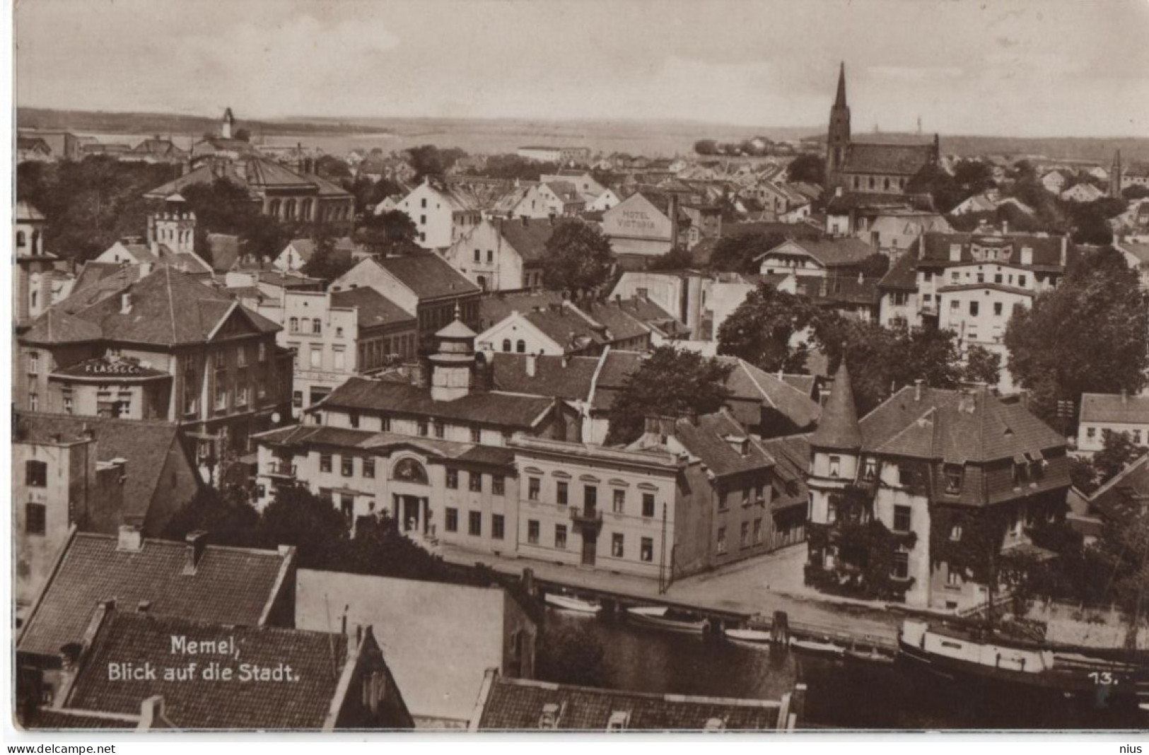 Lithuania Lietuva 1936 Memel Klaipeda, Blick Auf Die Stadt - Lithuania