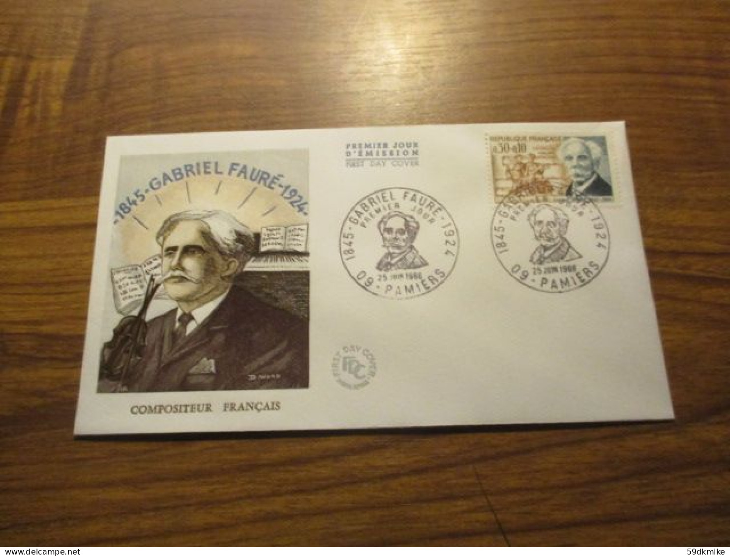 FDC - 1er Jour - France - 1966 - Gabriel Fauré - 1960-1969