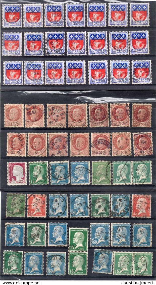 France  Lot Pour Recherches  200 Timbres - Collections