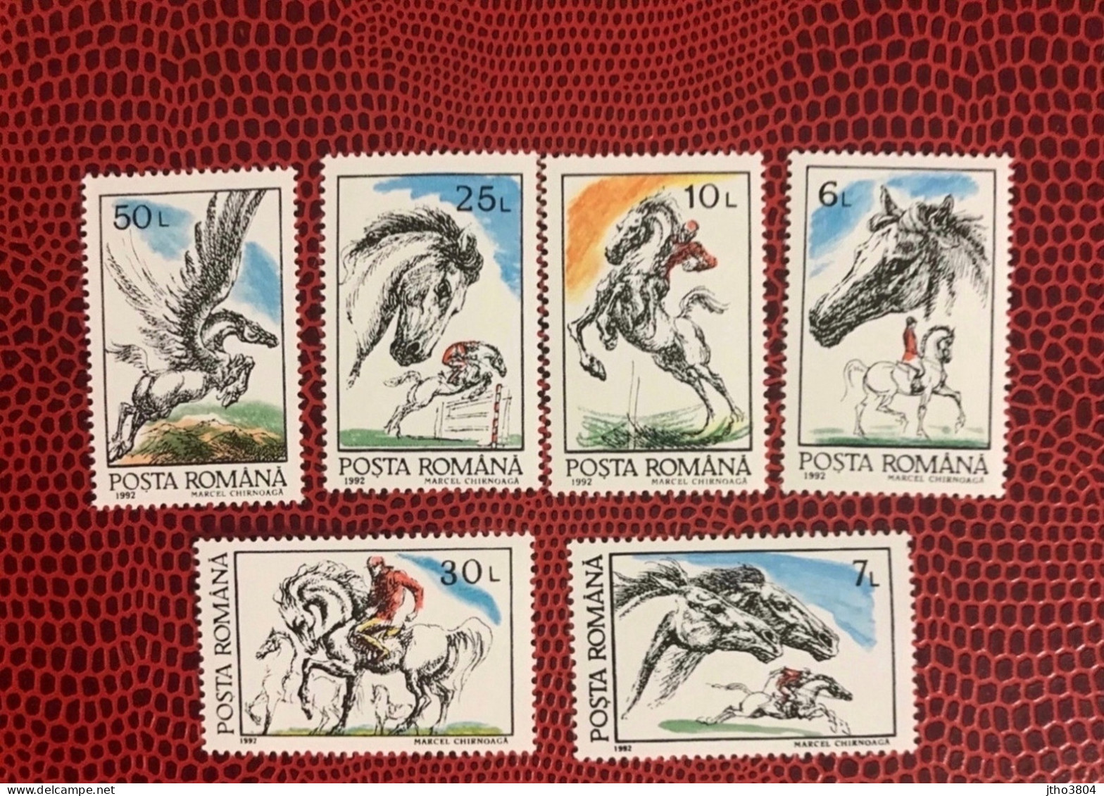 ROUMANIE 1992 6v Neuf MNH ** Mi 4784 /89 Horse Caballo Mamíferos Mammals Säugetiere Mammiferi Mammifère Rumänien Romania - Paarden