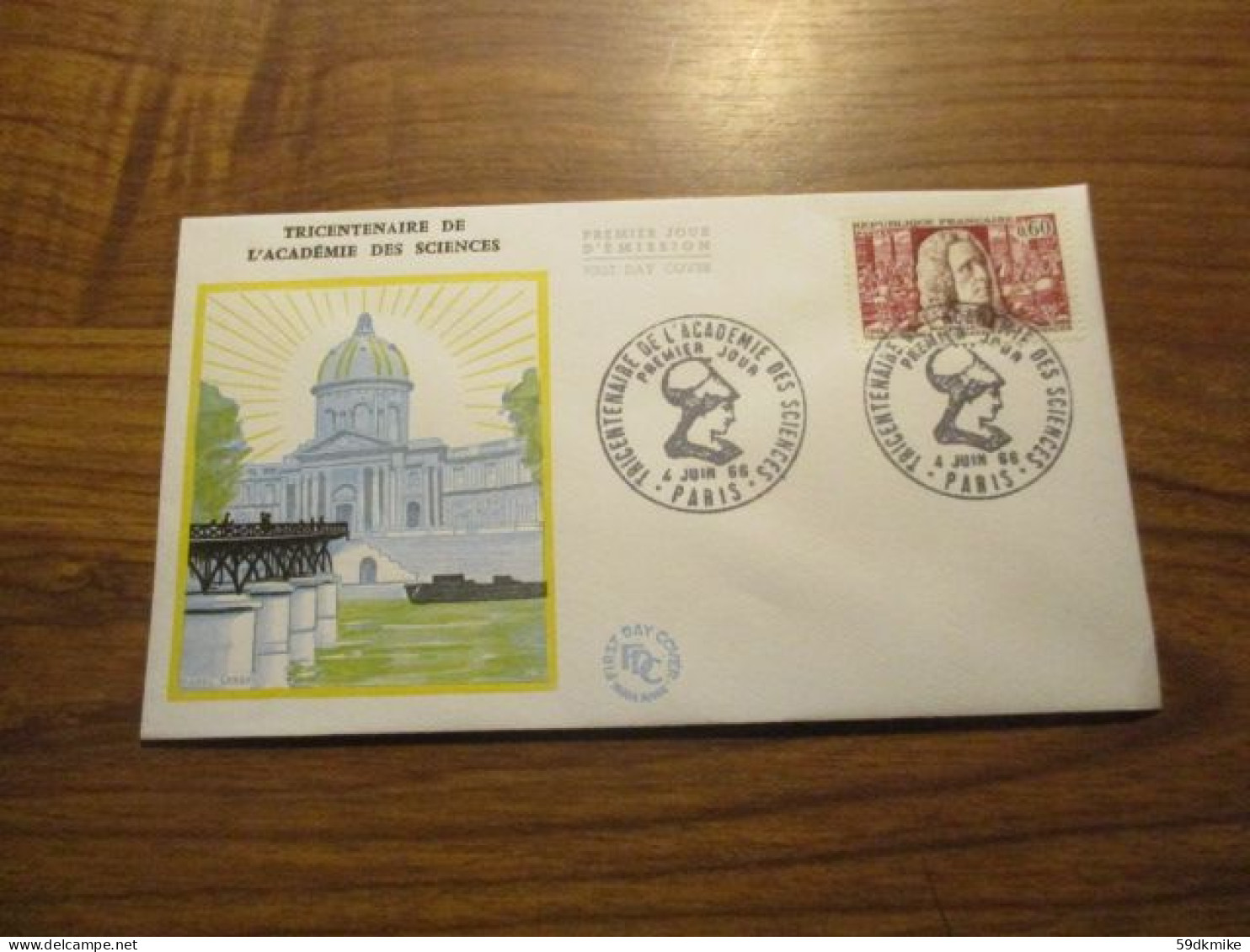 FDC - 1er Jour - France - 1966 - Tricentenaire De L'académie Des Sciences - 1960-1969