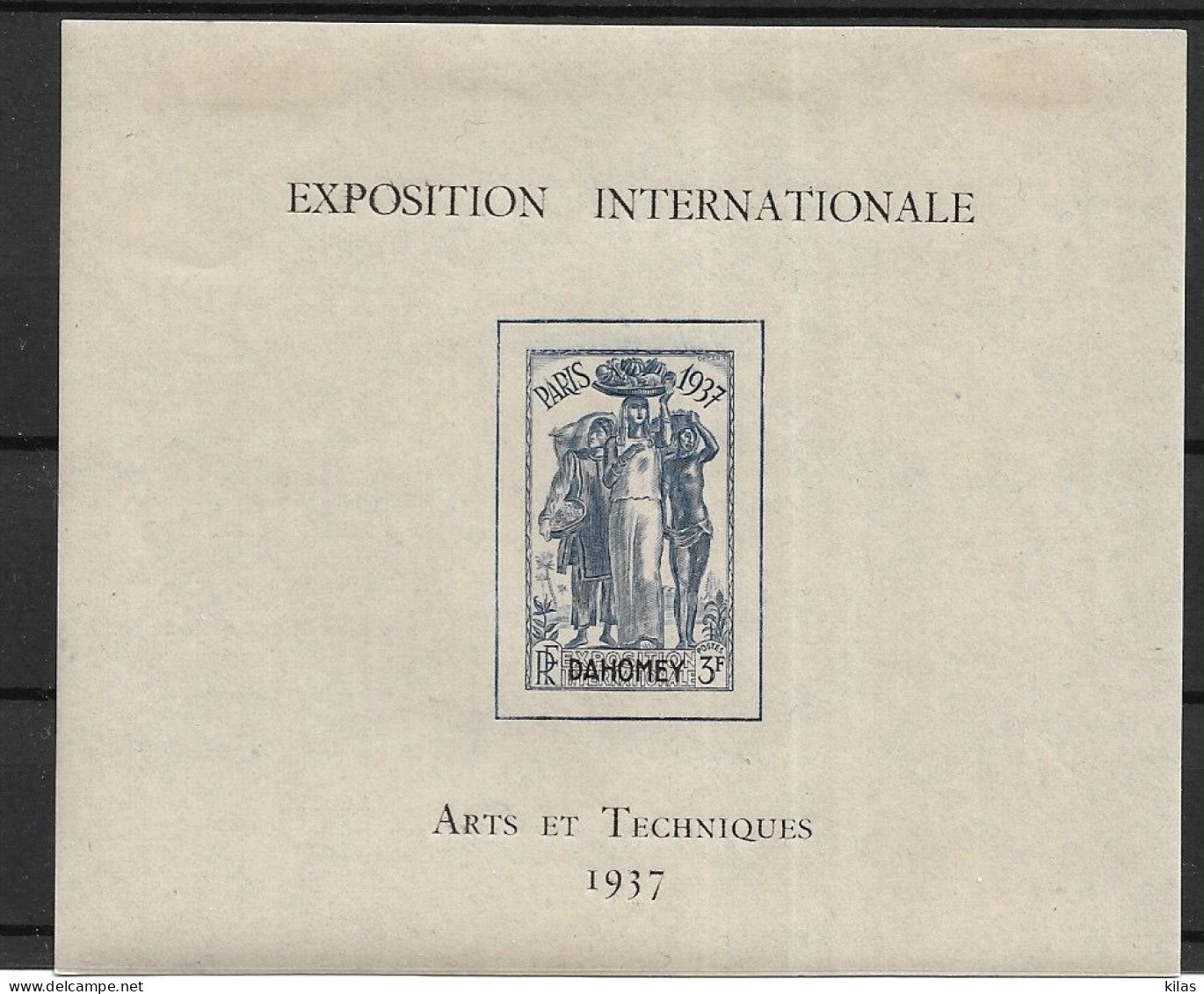 Dahomey  1937 Exposition Internationale De Paris  MH - 1937 Exposition Internationale De Paris