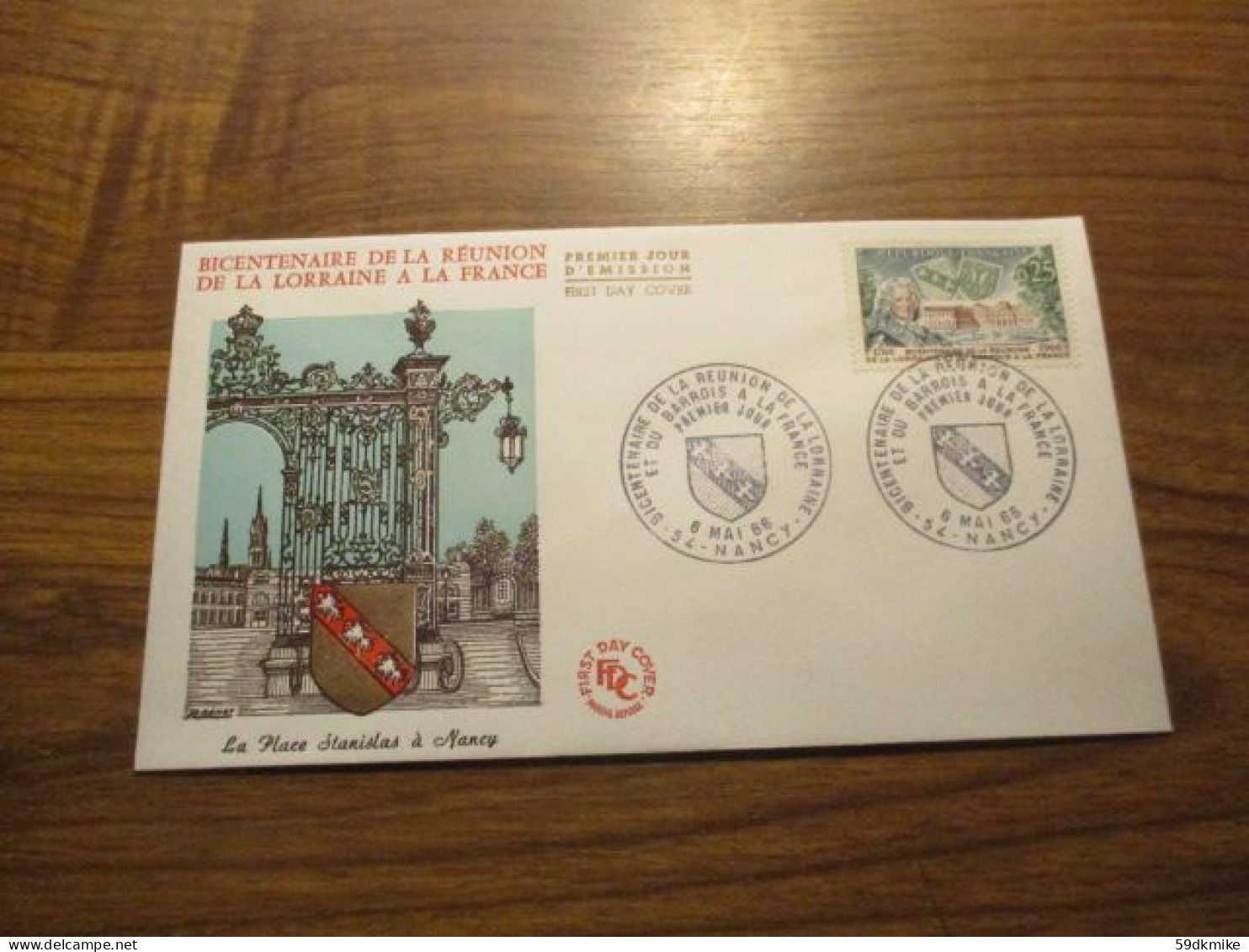 FDC - 1er Jour - France - 1966 - La Place Stanislas à Nancy - 1960-1969