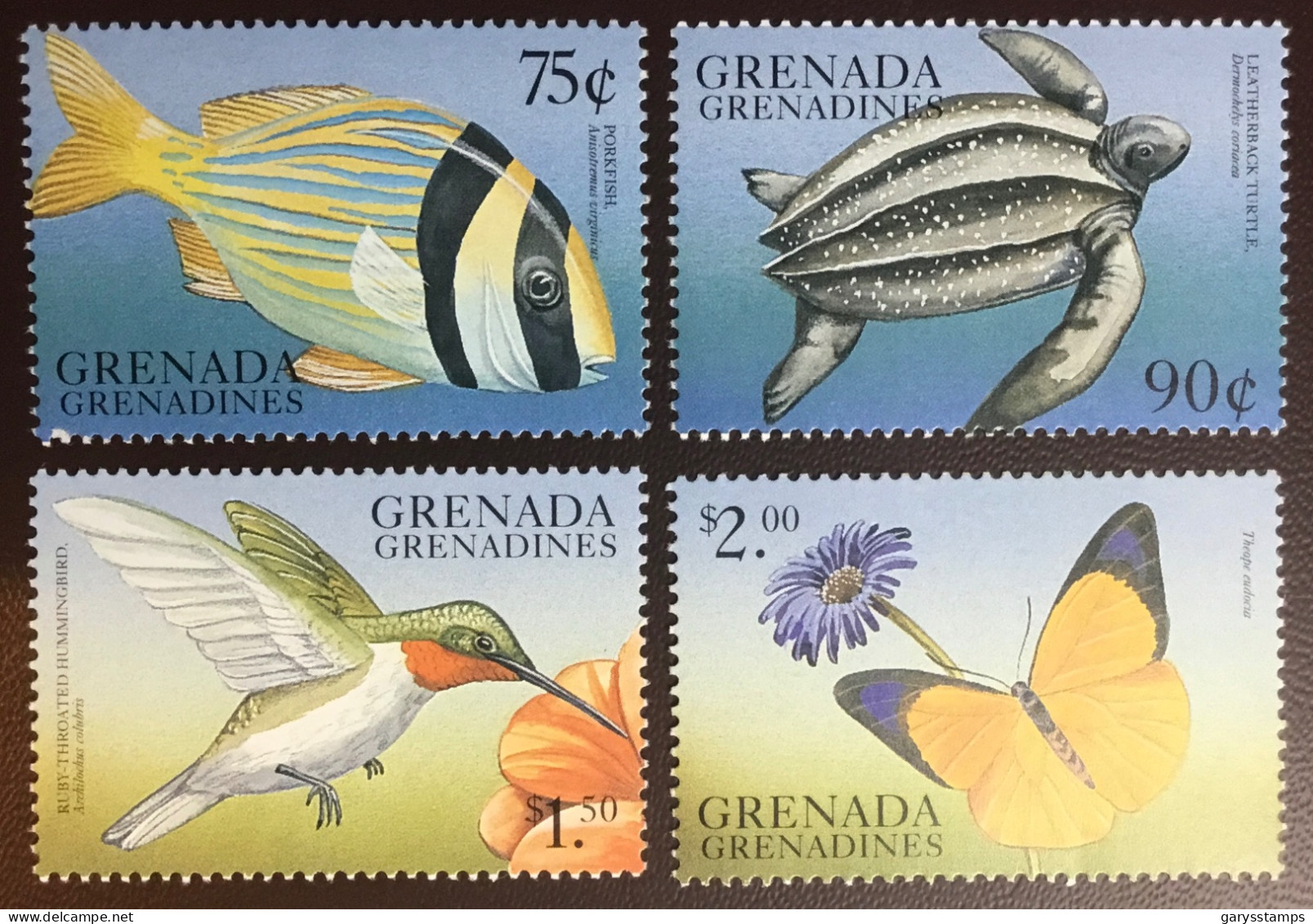 Grenada Grenadines 1999 Flora & Fauna Birds Turtles Fish Butterflies MNH - Autres & Non Classés