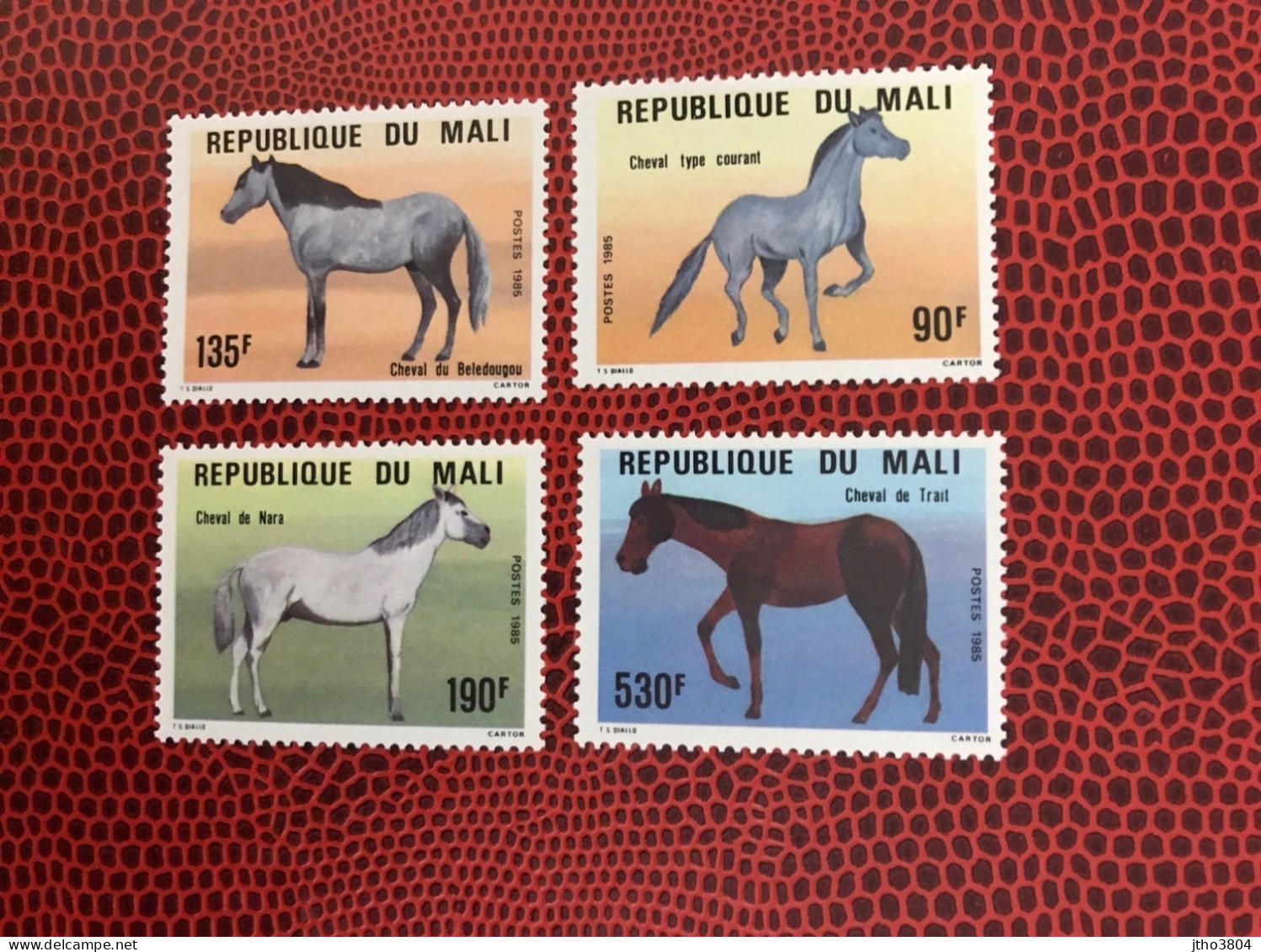 MALI 1984 4v Neuf MNH ** Mi 1034 / 1037 YT 511 / 514 Caballo Horse Pferd Cavalo Cheval - Chevaux