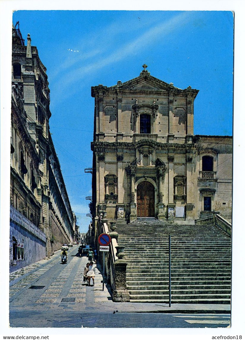 Noto - Via S. Francesco D'Assini Patrono D'Italia E Chiesa Dell'Immacolata - Siracusa