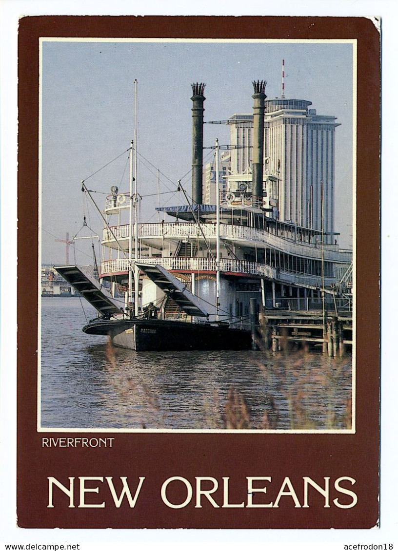 New Orleans - The Steamboat "Natchez" Berthed At The Riverfront - New Orleans