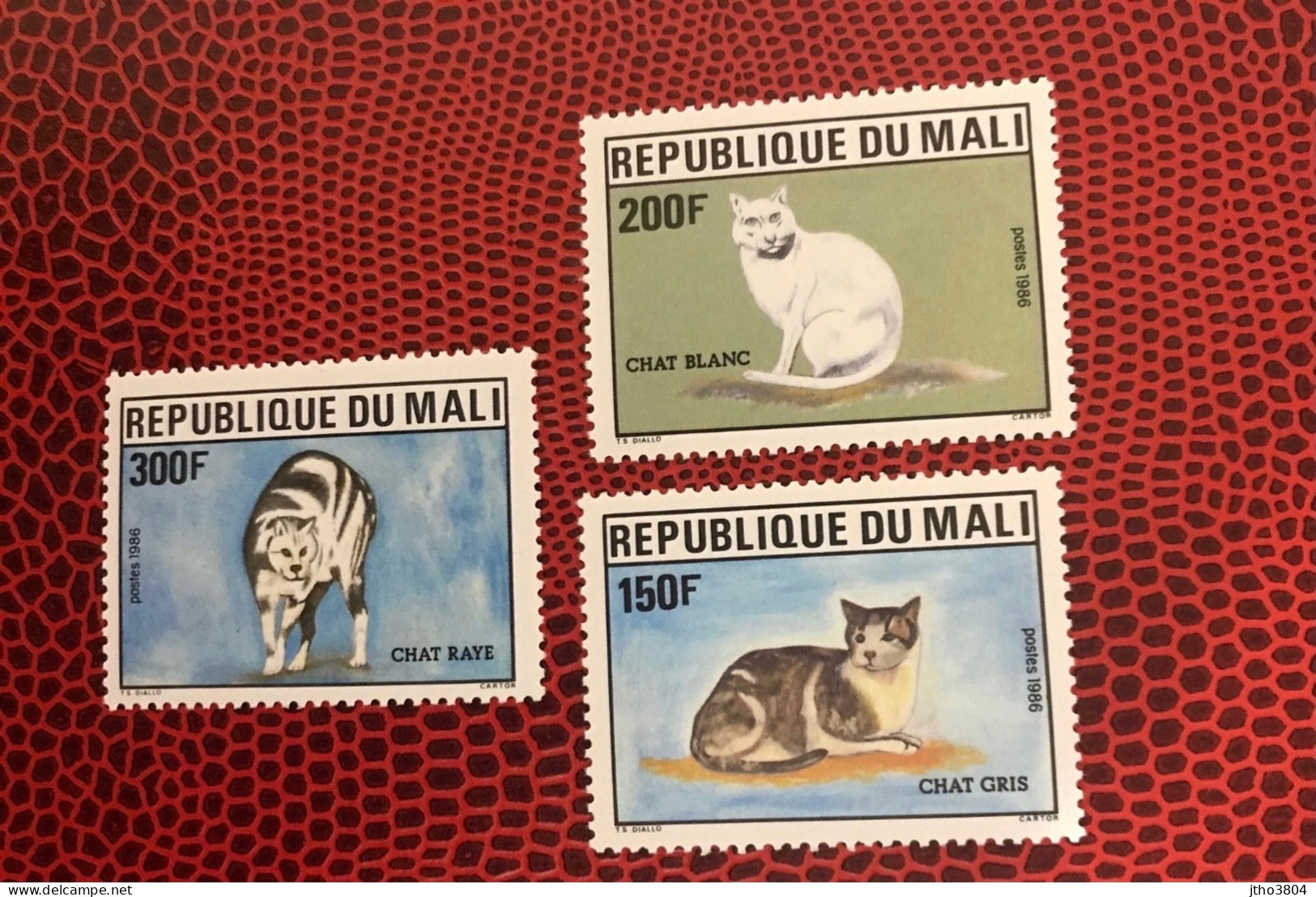 MALI 1986 3v Neuf MNH ** YT 527 / 529Gato Cat Pet Katze Gatto Mamíferos Mammals Säugetiere Mammiferi Mammifère - Domestic Cats