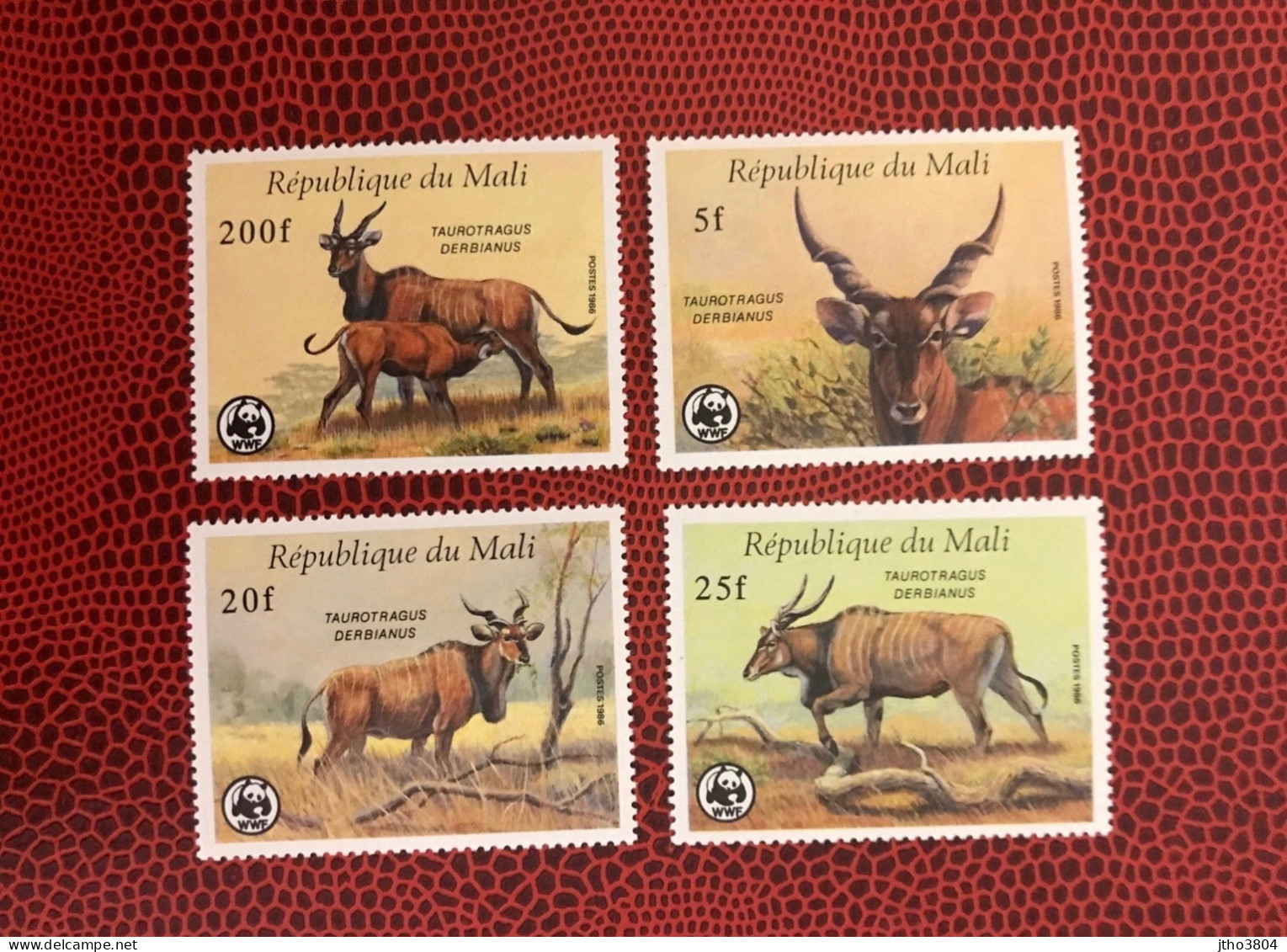 MALI 1986 WWF 4v Neuf MNH ** Mi 1078 / 1081 YT 538 / 541 Élan De Derby Mamíferos Mammals Säugetiere Mammiferi Mammifère - Unused Stamps