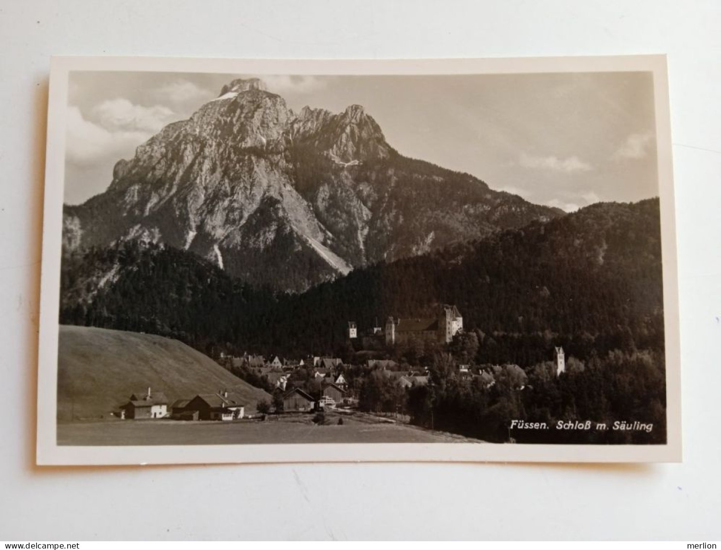 D202616   AK CPA -  Füssen I. Allgäu  - Schloß M. Säuling   1930's  FOTO-AK - Fuessen