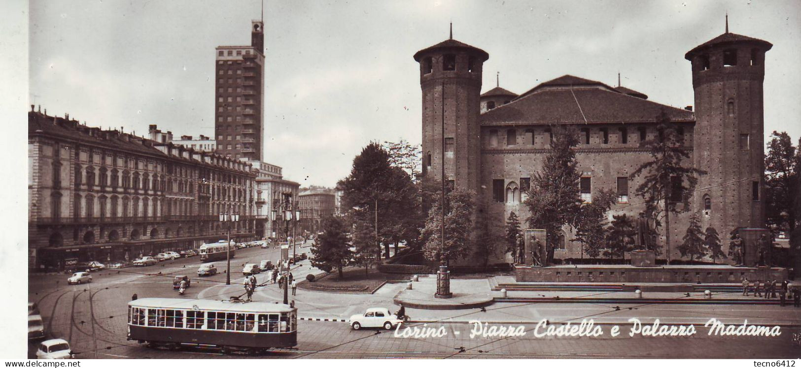 Torino - Piazza Castello E Palazzo Madama - Non Viaggiata - Orte & Plätze