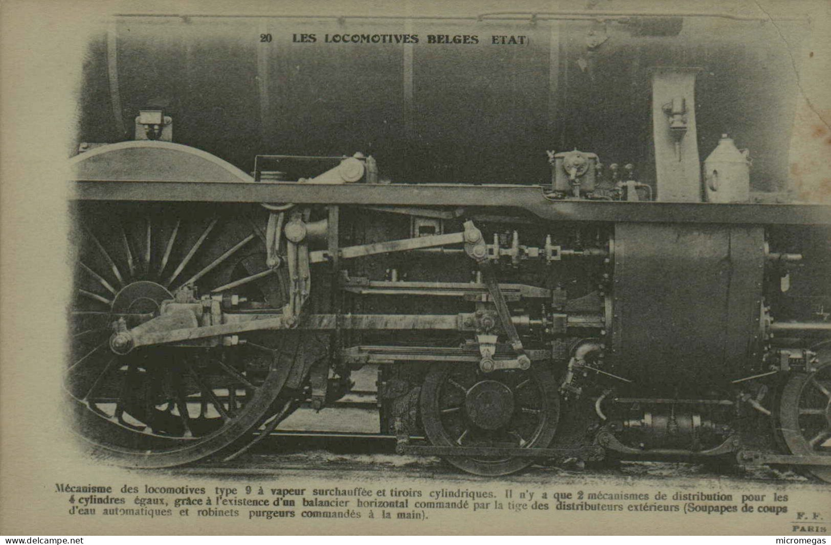 Les Locomotives Belges Etat - Mécanisme Des Locomotives Type 9 - Trains