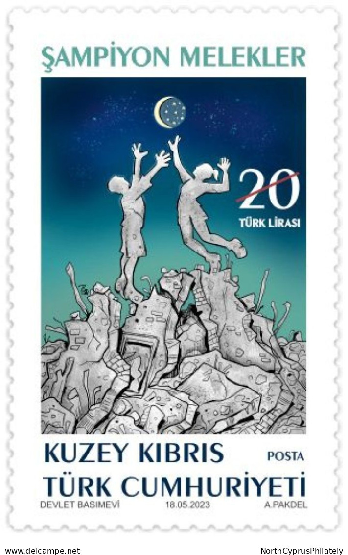 TURKISH CYPRUS ZYPERN CIPRO 2023 ( Champion Angels - Commemorative Stamp ) - MNH - Other & Unclassified