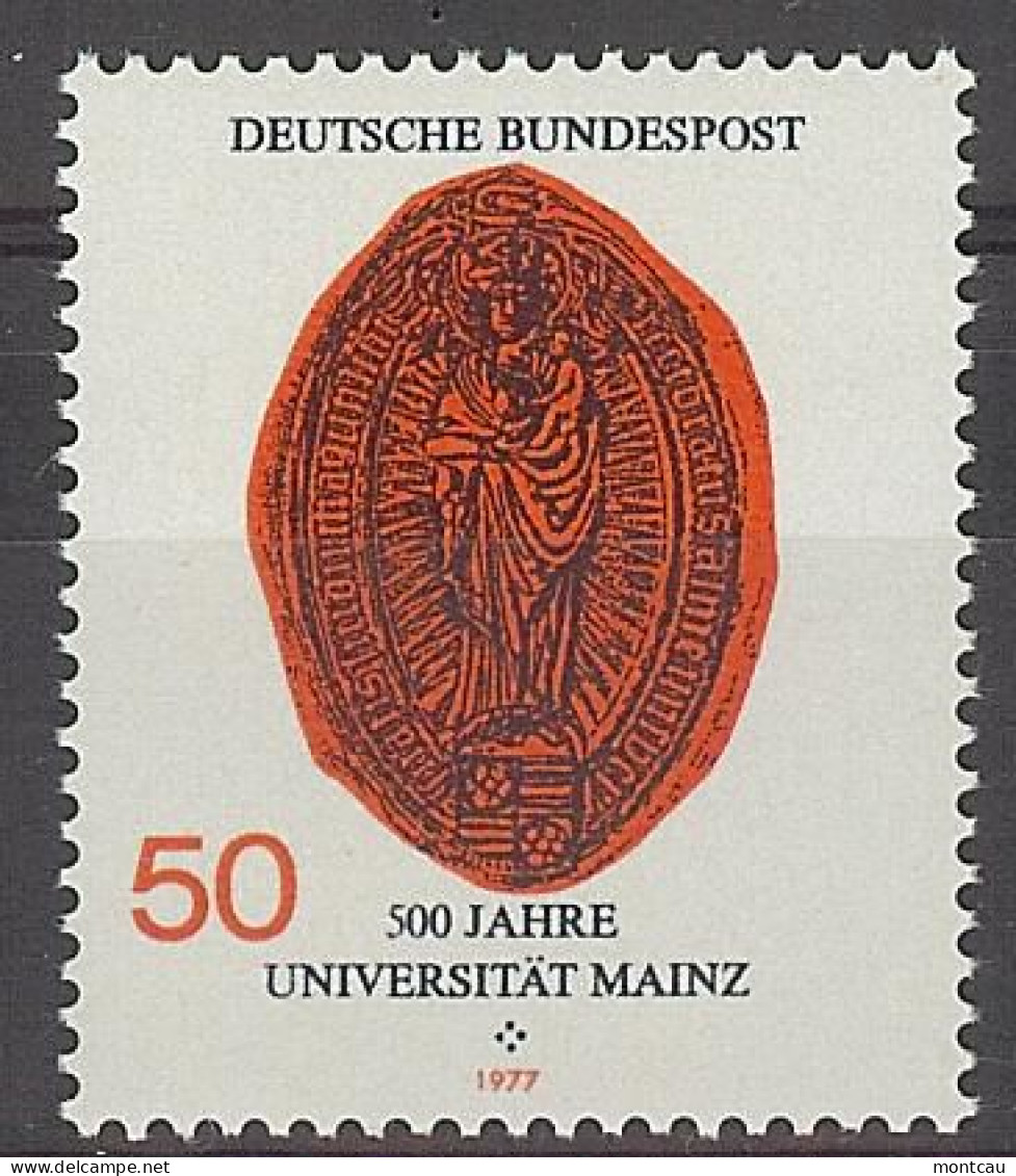 Germany 1977. Universidad De Mainz M=938 Y=785  (**) - Unused Stamps