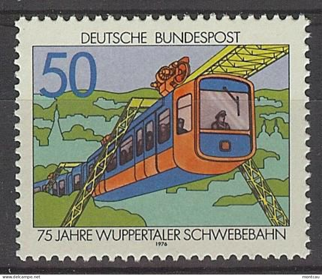 Germany 1976. Tren De Wuppertal M=881 Y=730  (**) - Unused Stamps
