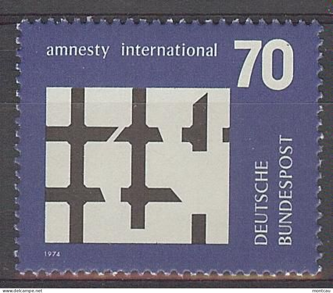 Germany 1974. Amnistia Internacional M=814 Y=663  (**) - Nuevos